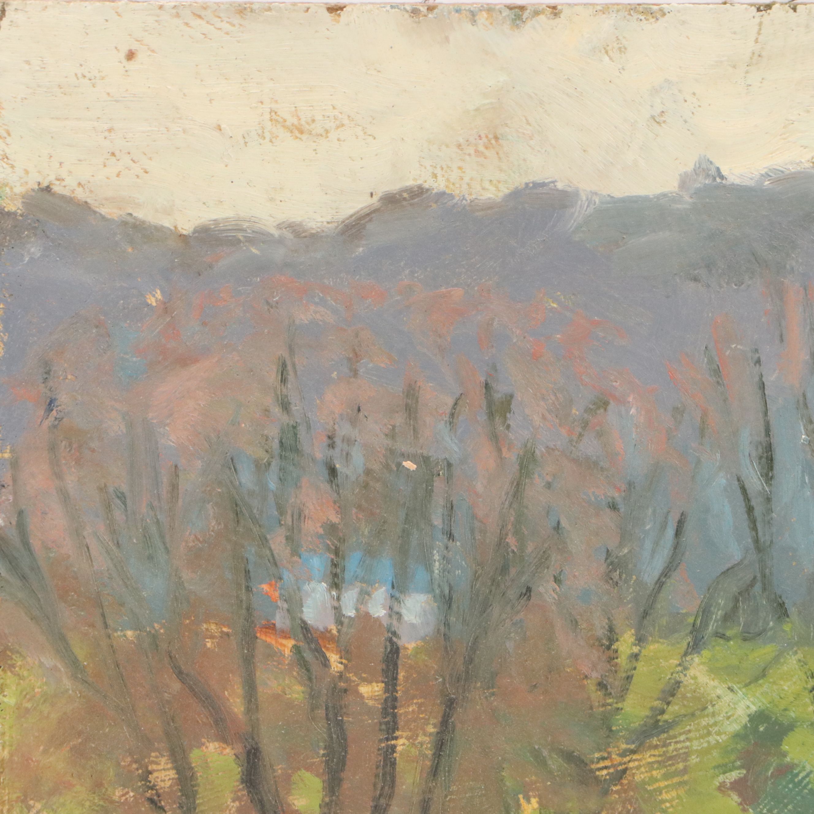 Richard Stalter Rural Landscape Oil Painting, 20th Century