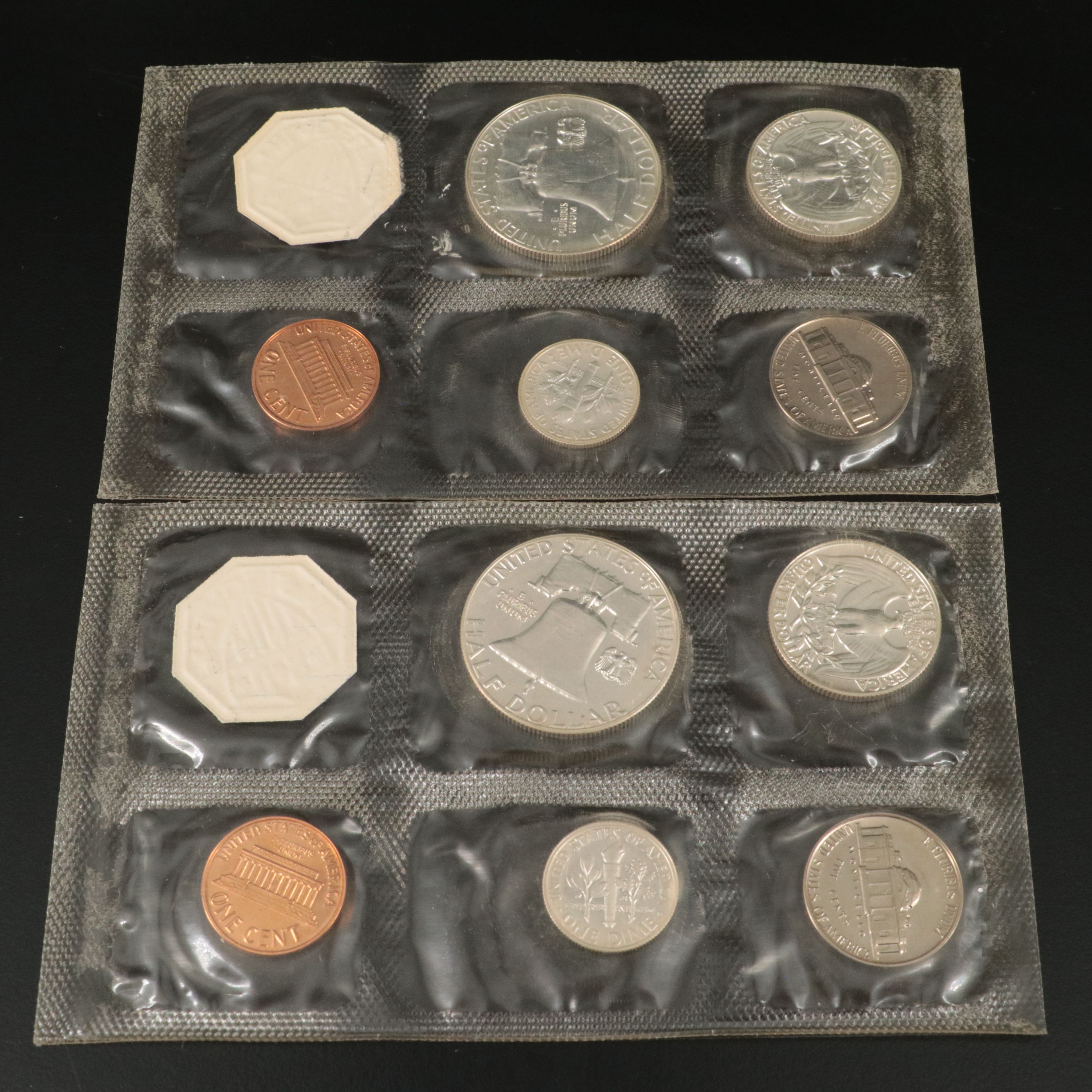 Five 1959 Classic Silver U.S. Proof Sets