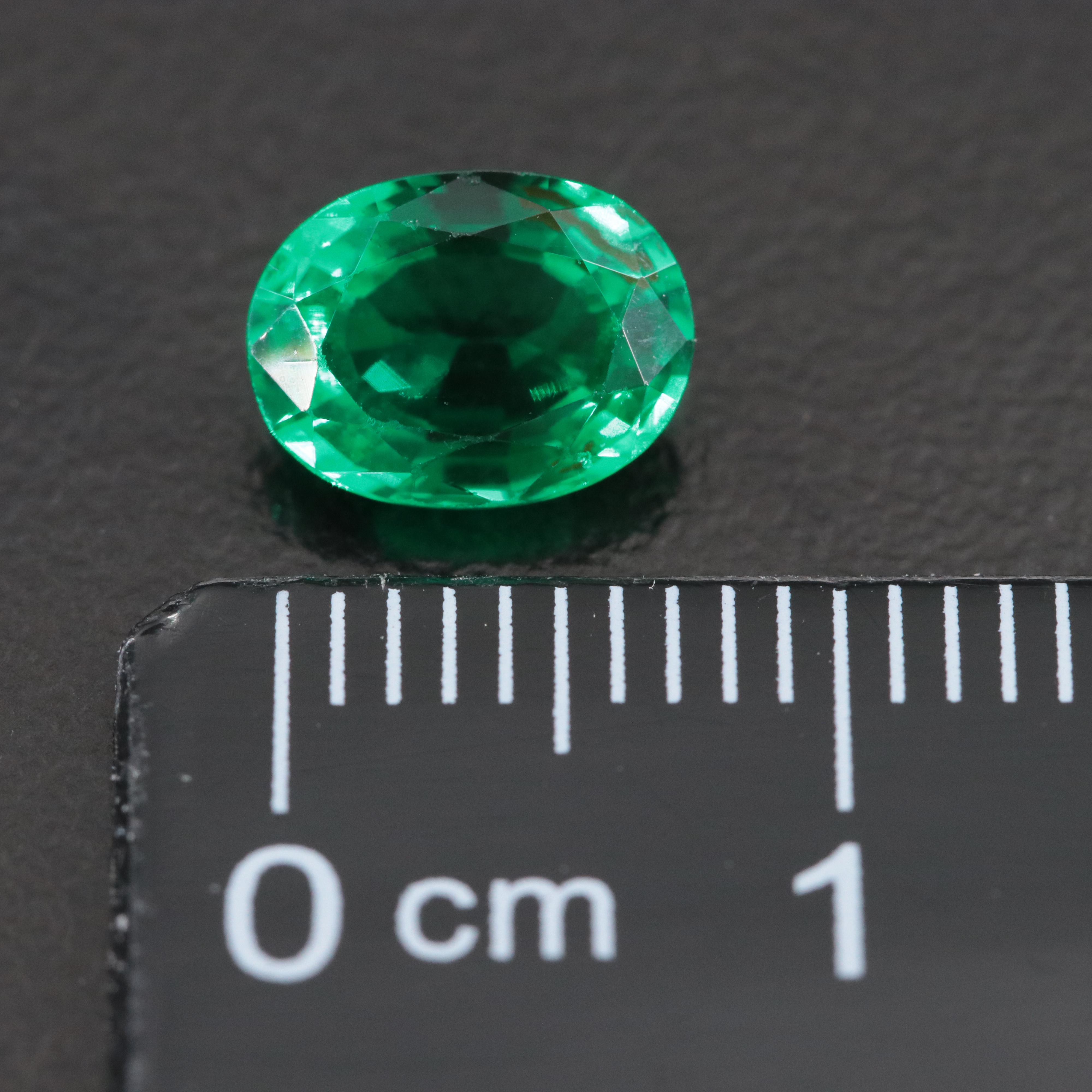 Loose 1.12 CT Lab Grown Emerald