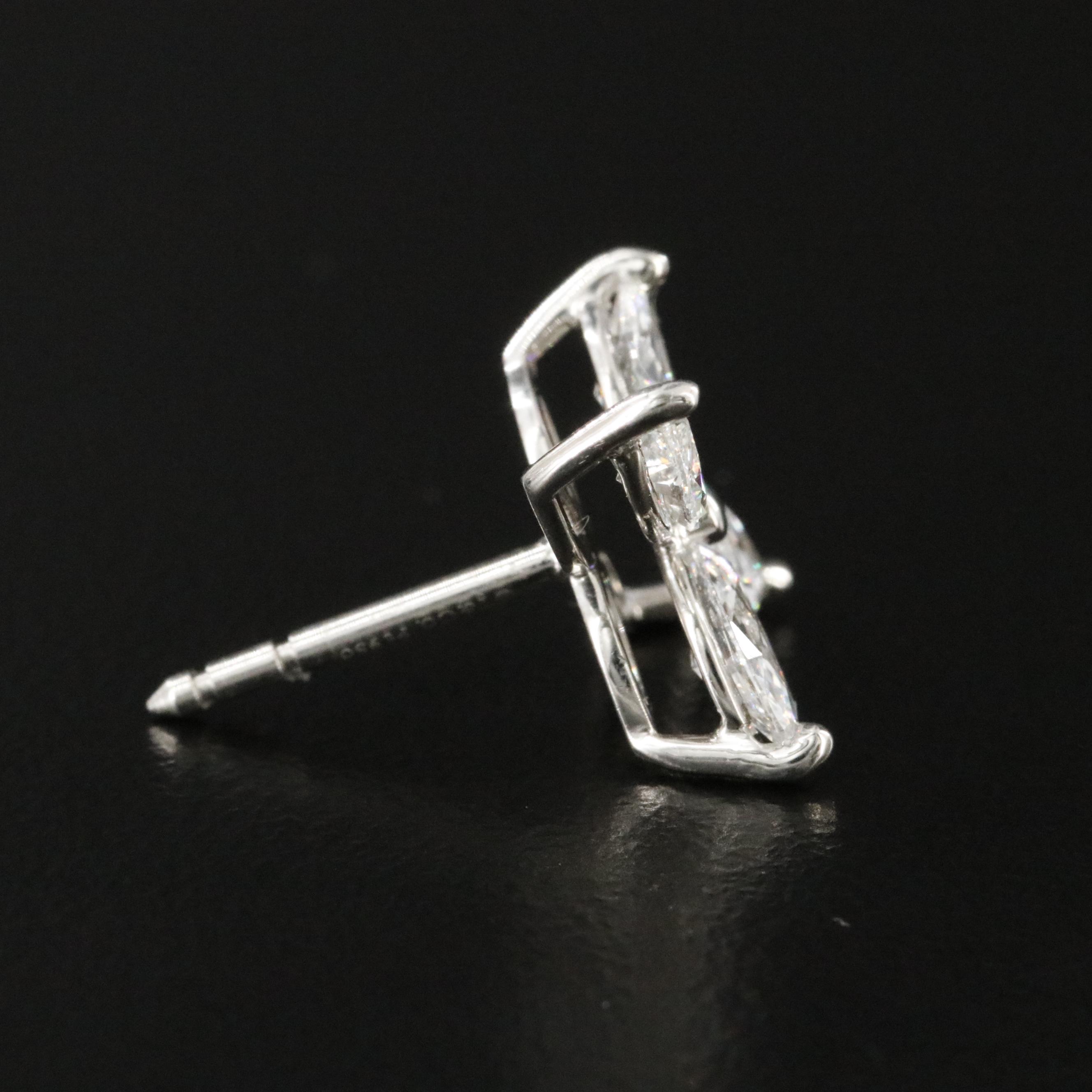 Tiffany & Co. Victoria 1.86 CTW Diamond Platinum Earrings