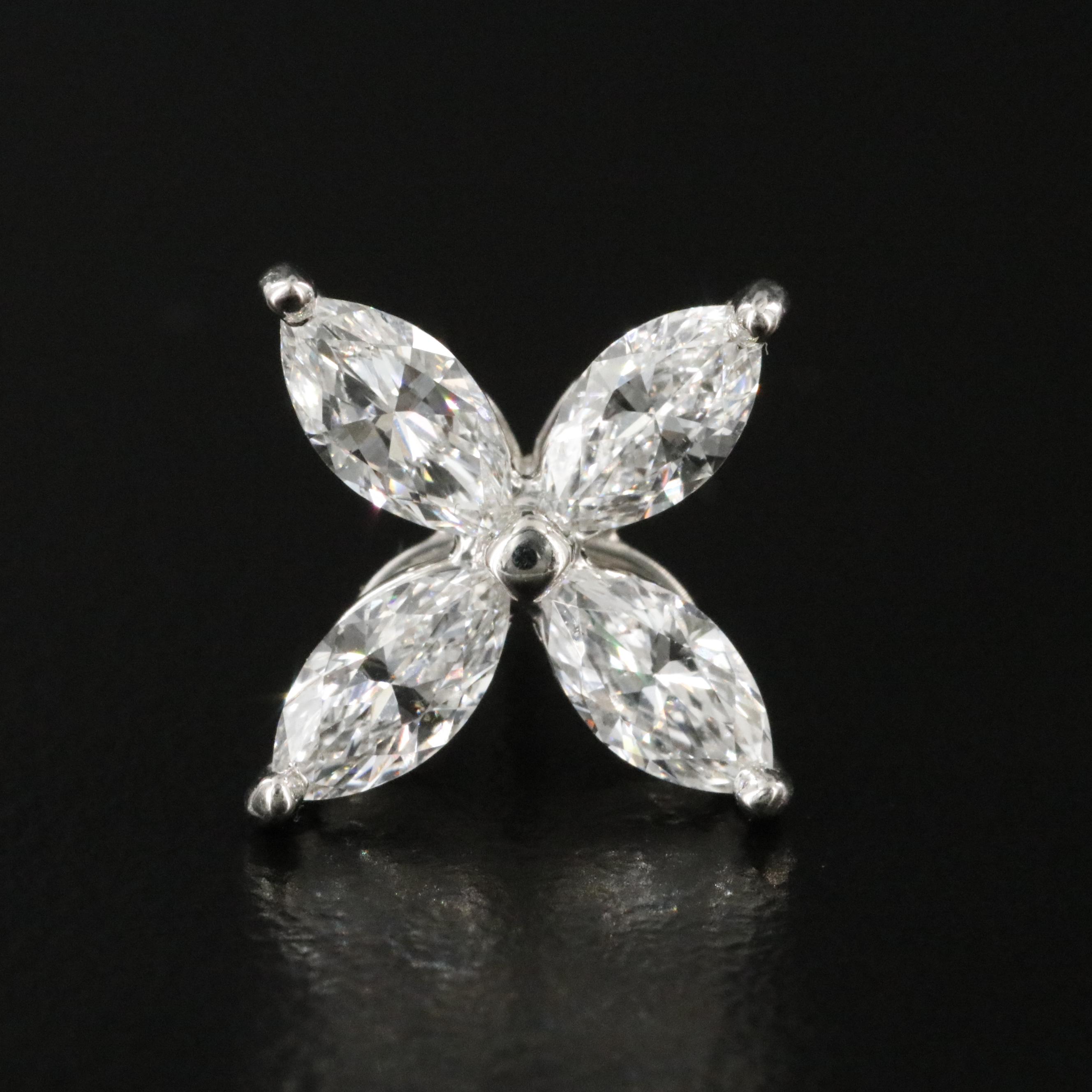 Tiffany & Co. Victoria 1.86 CTW Diamond Platinum Earrings