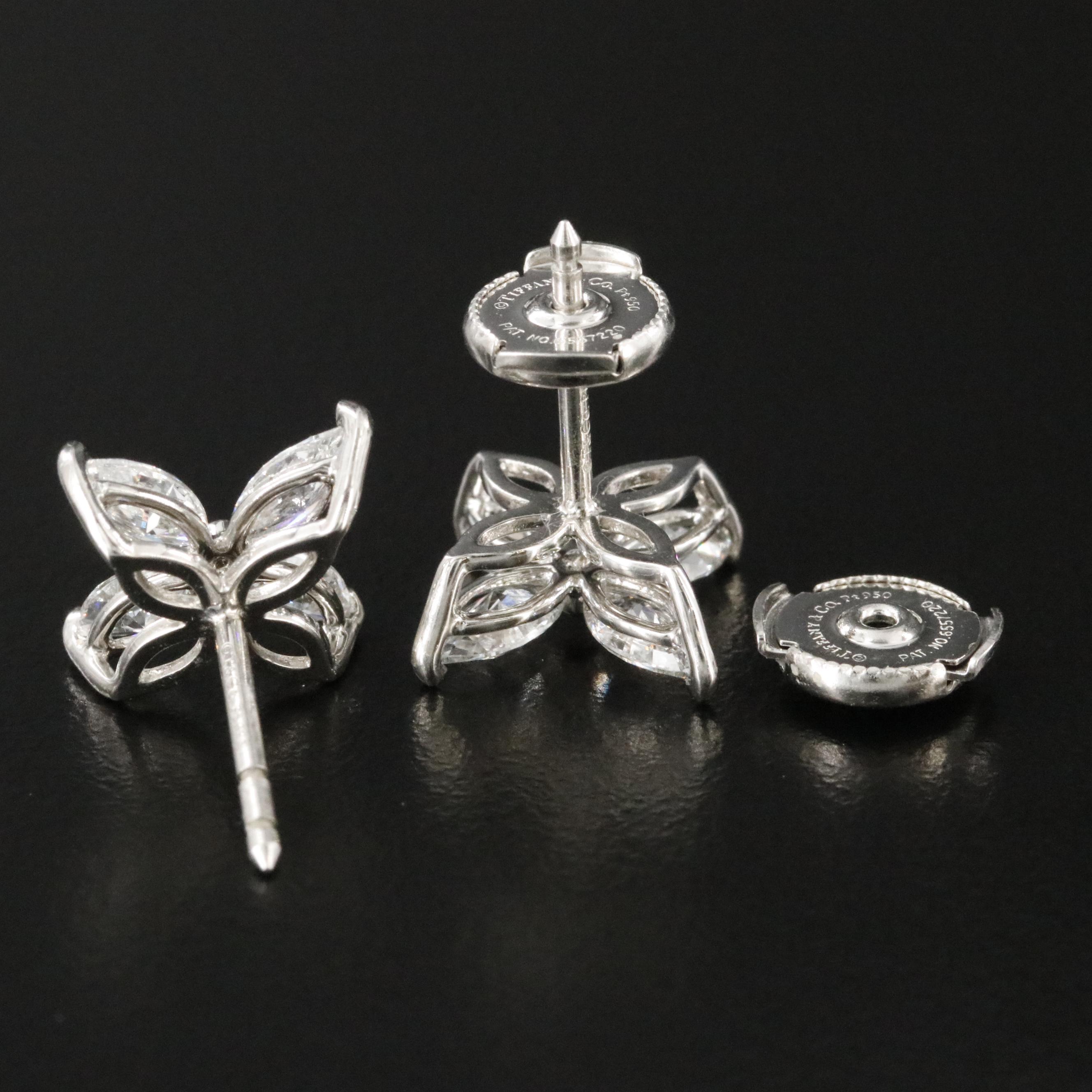 Tiffany & Co. Victoria 1.86 CTW Diamond Platinum Earrings