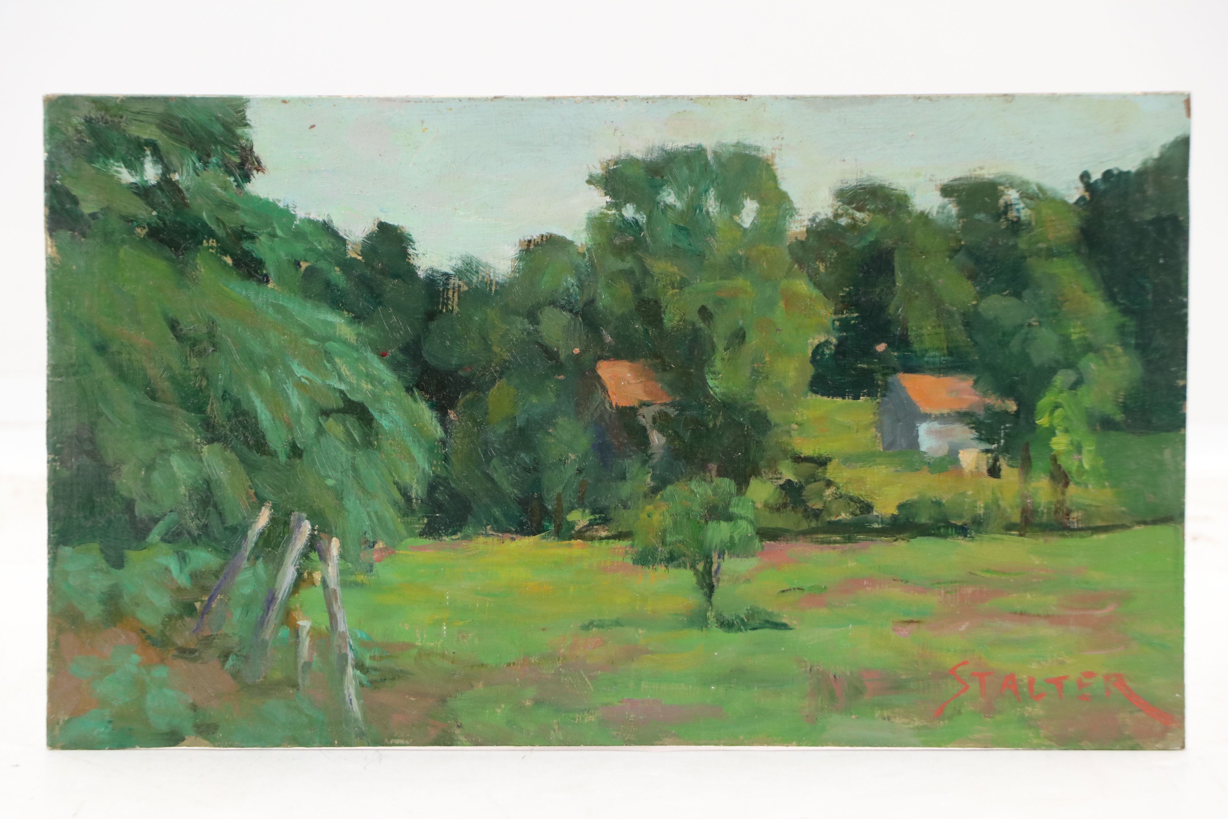 Richard Stalter Landscape Oil Painting, 20th Century