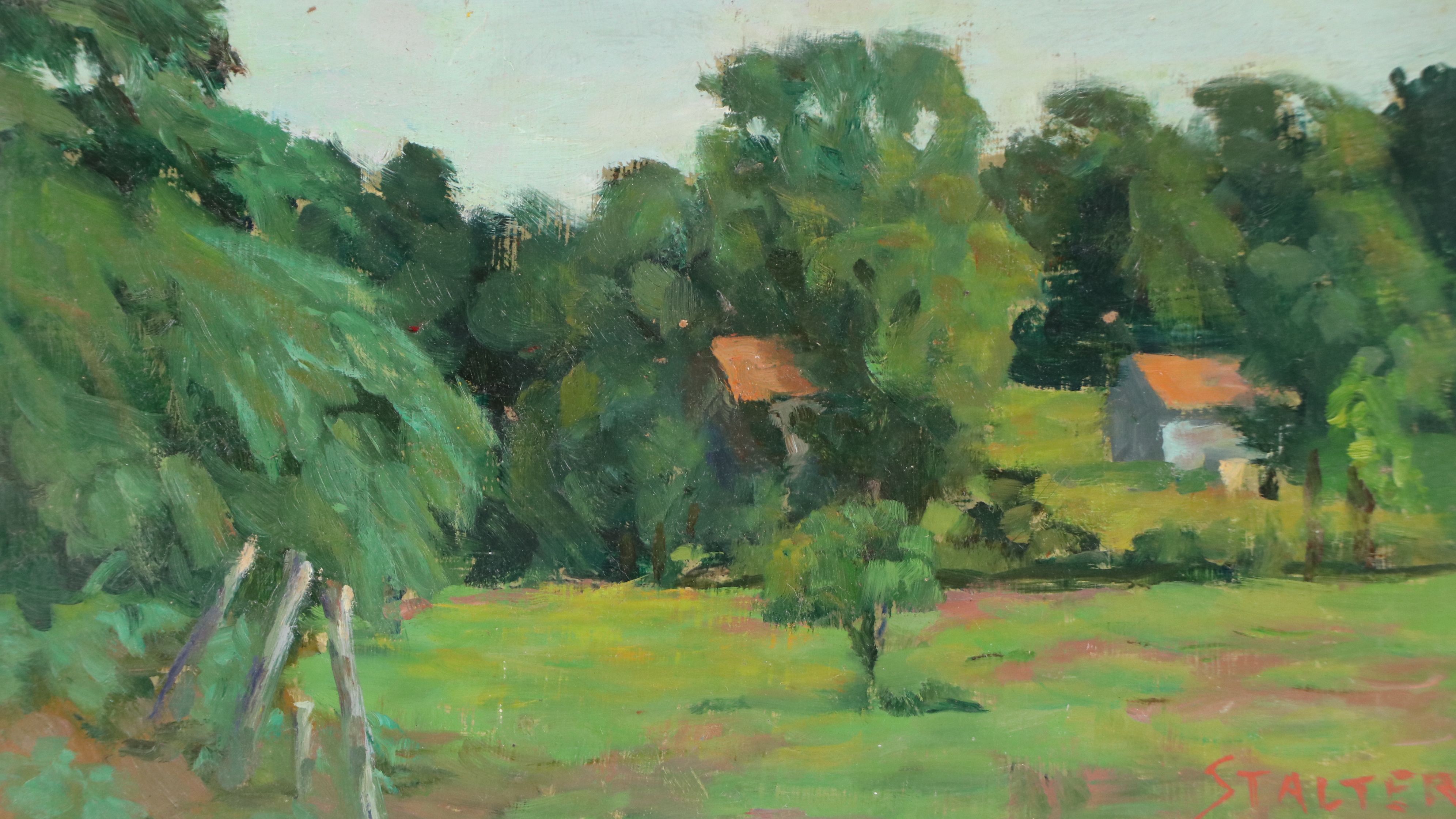 Richard Stalter Landscape Oil Painting, 20th Century