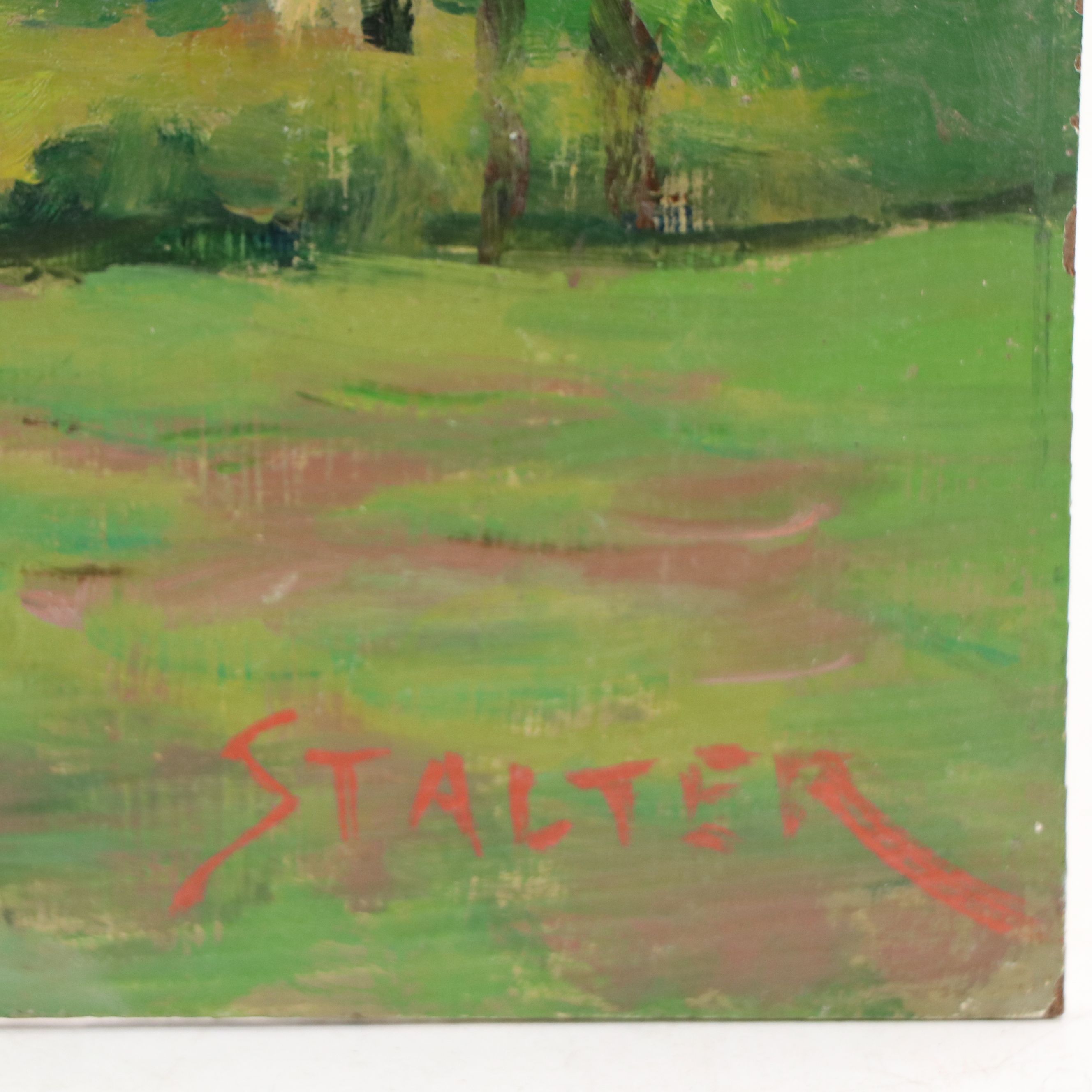 Richard Stalter Landscape Oil Painting, 20th Century