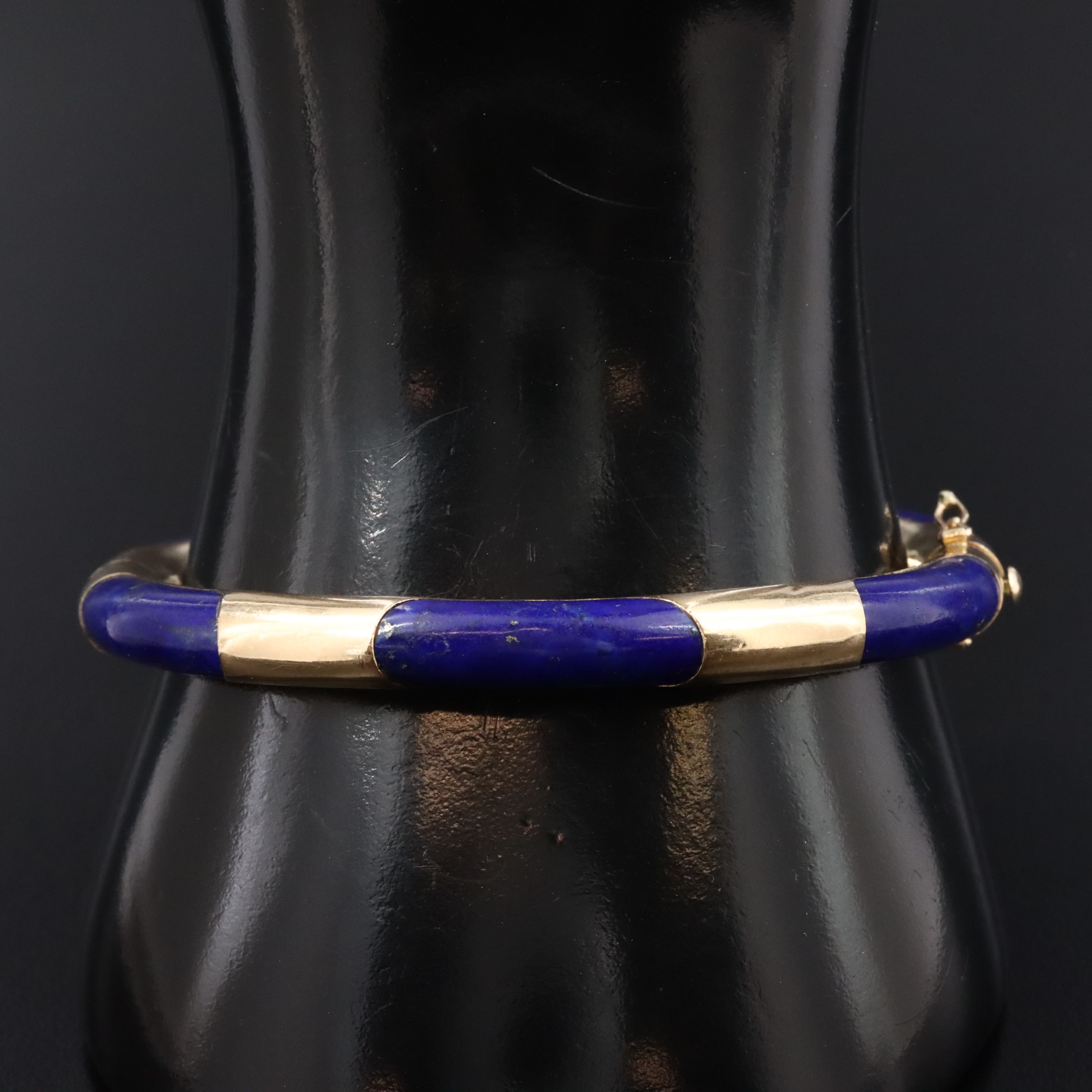 Gump's 14K Lapis Lazuli Bangle Bracelet