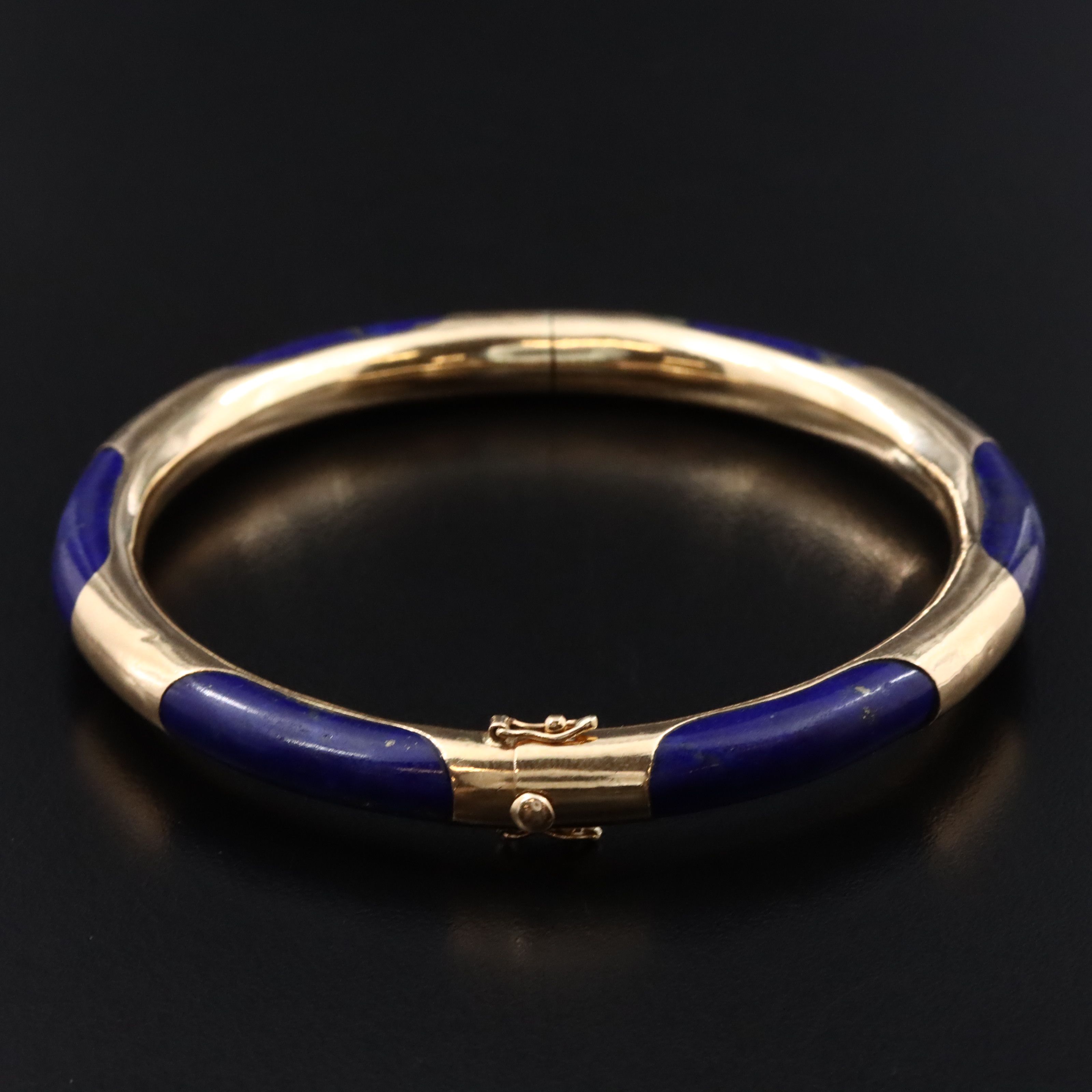 Gump's 14K Lapis Lazuli Bangle Bracelet
