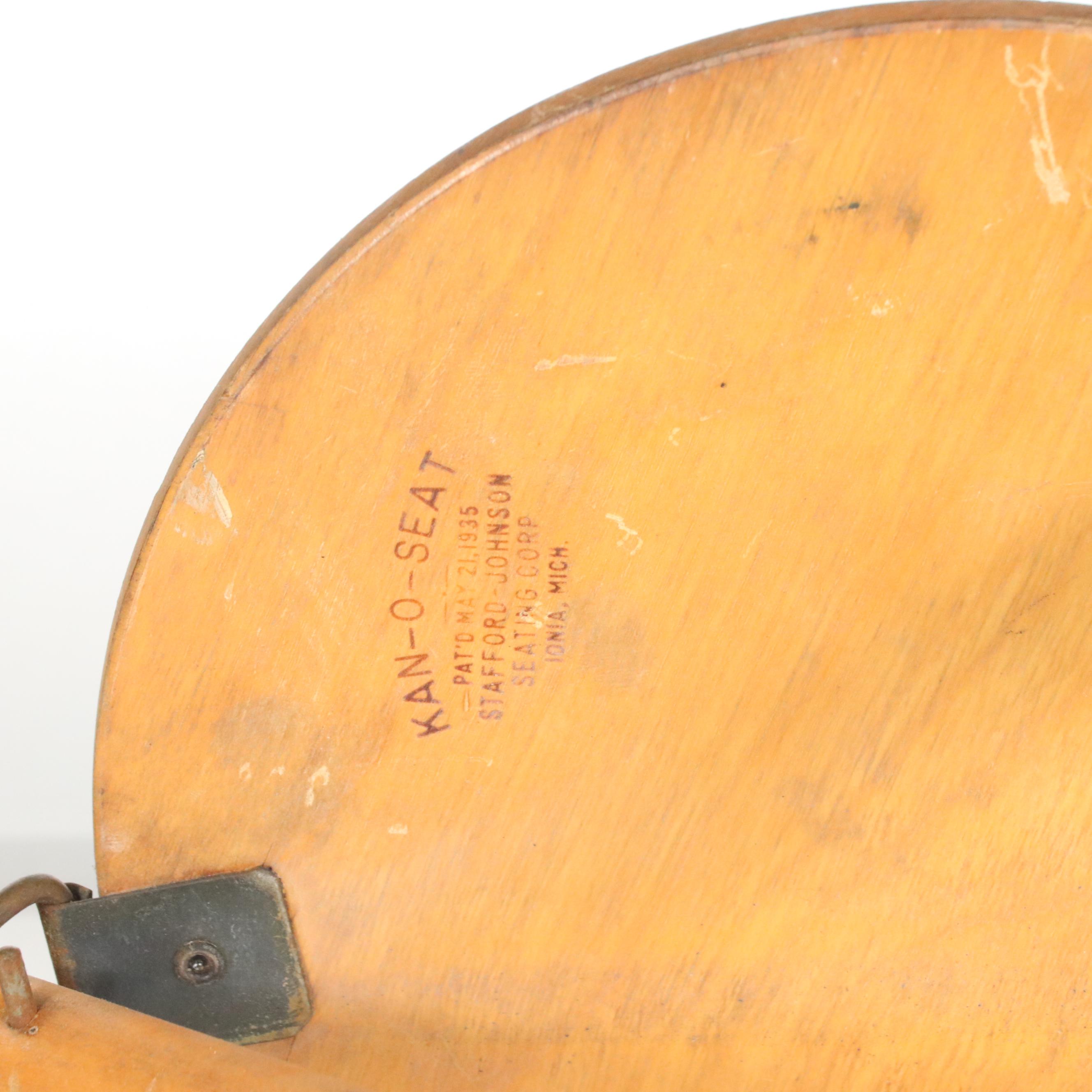 Set of Three Stafford Johnson "Kan-O-Seat" Walking Stick Stools