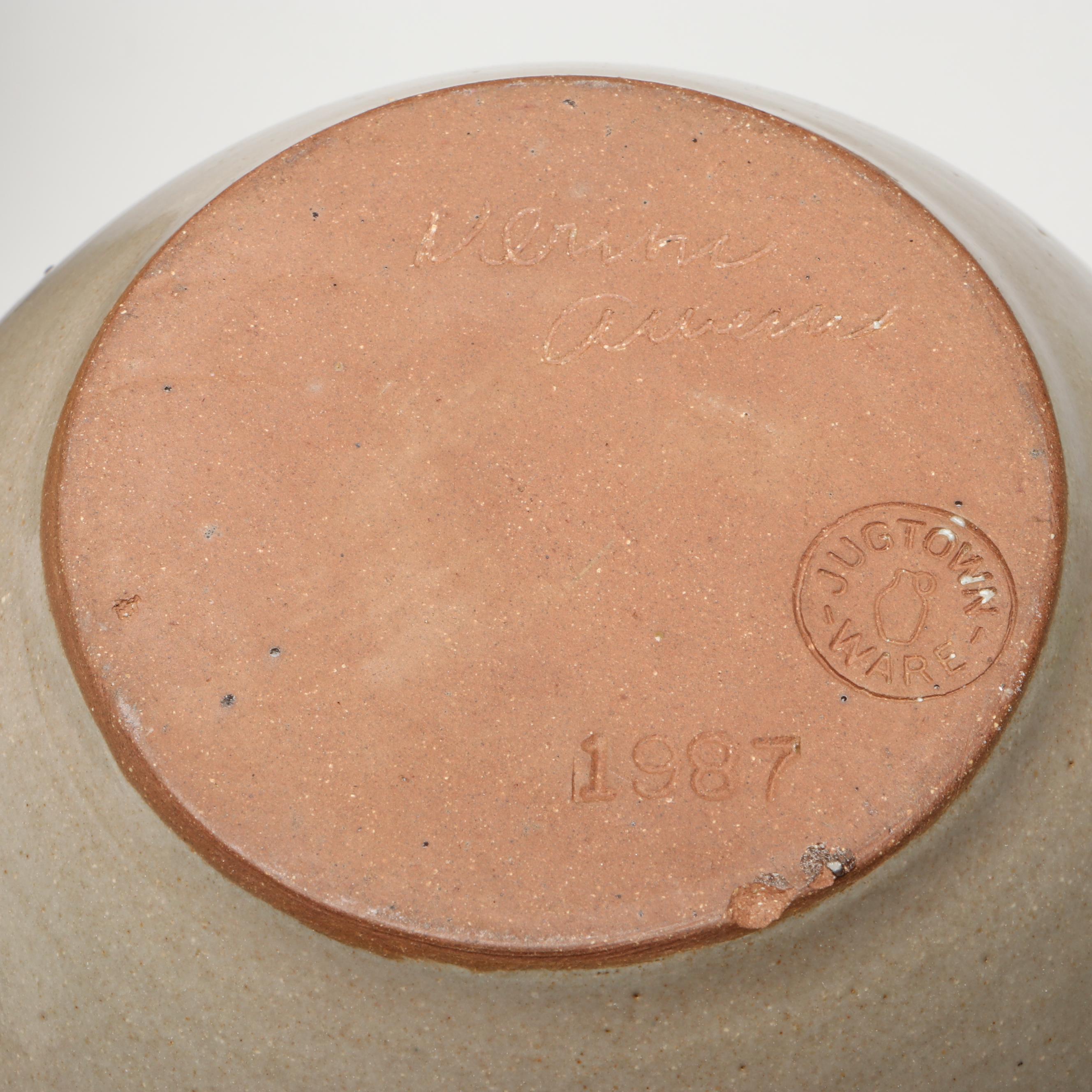 Jugtown Vase, Ben Owen Salt Glazed Stoneware Pitcher and Other Art Pottery Vase