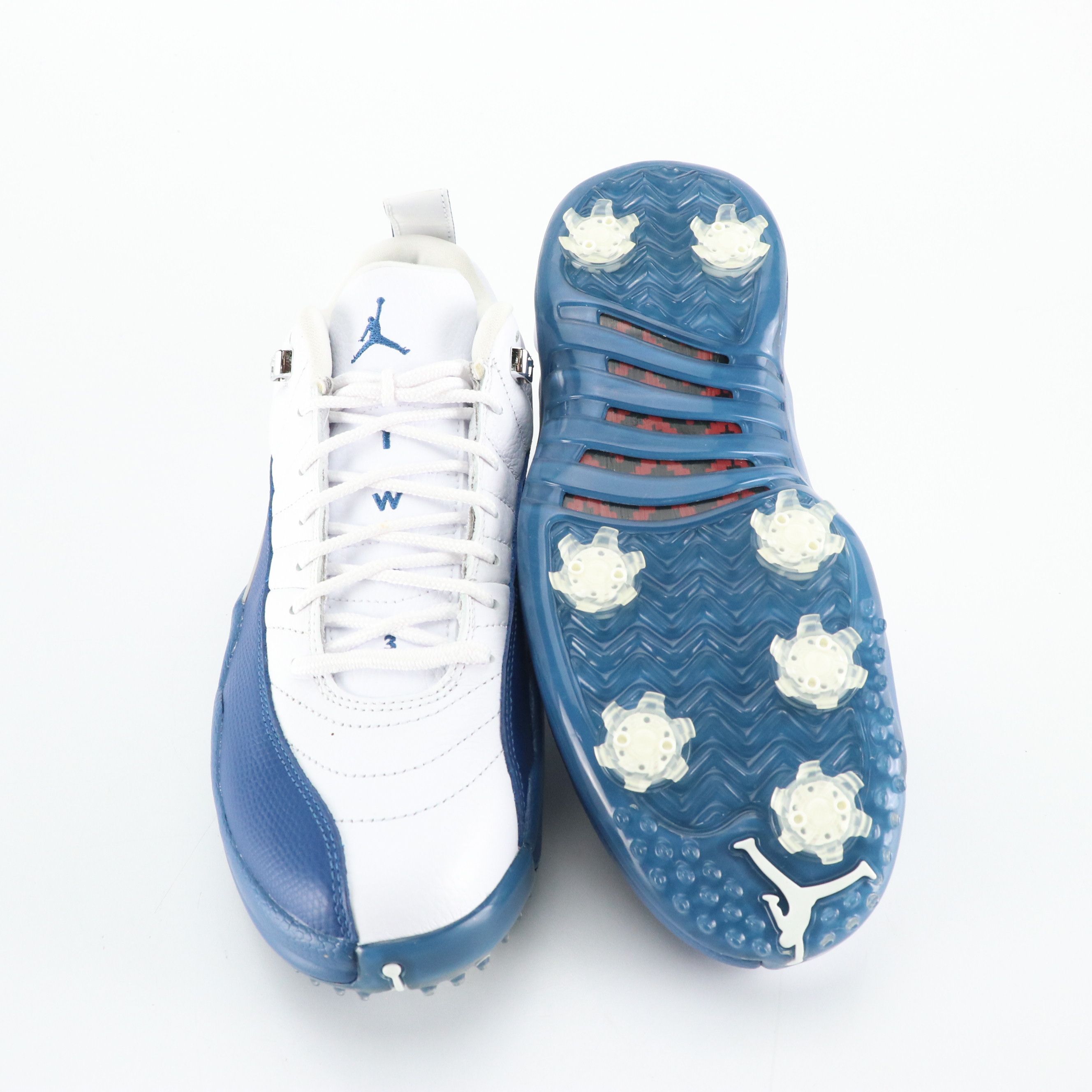 Men's Air Jordan XII Low "French Blue" Sneaker-Style Golf Shoes, With Box