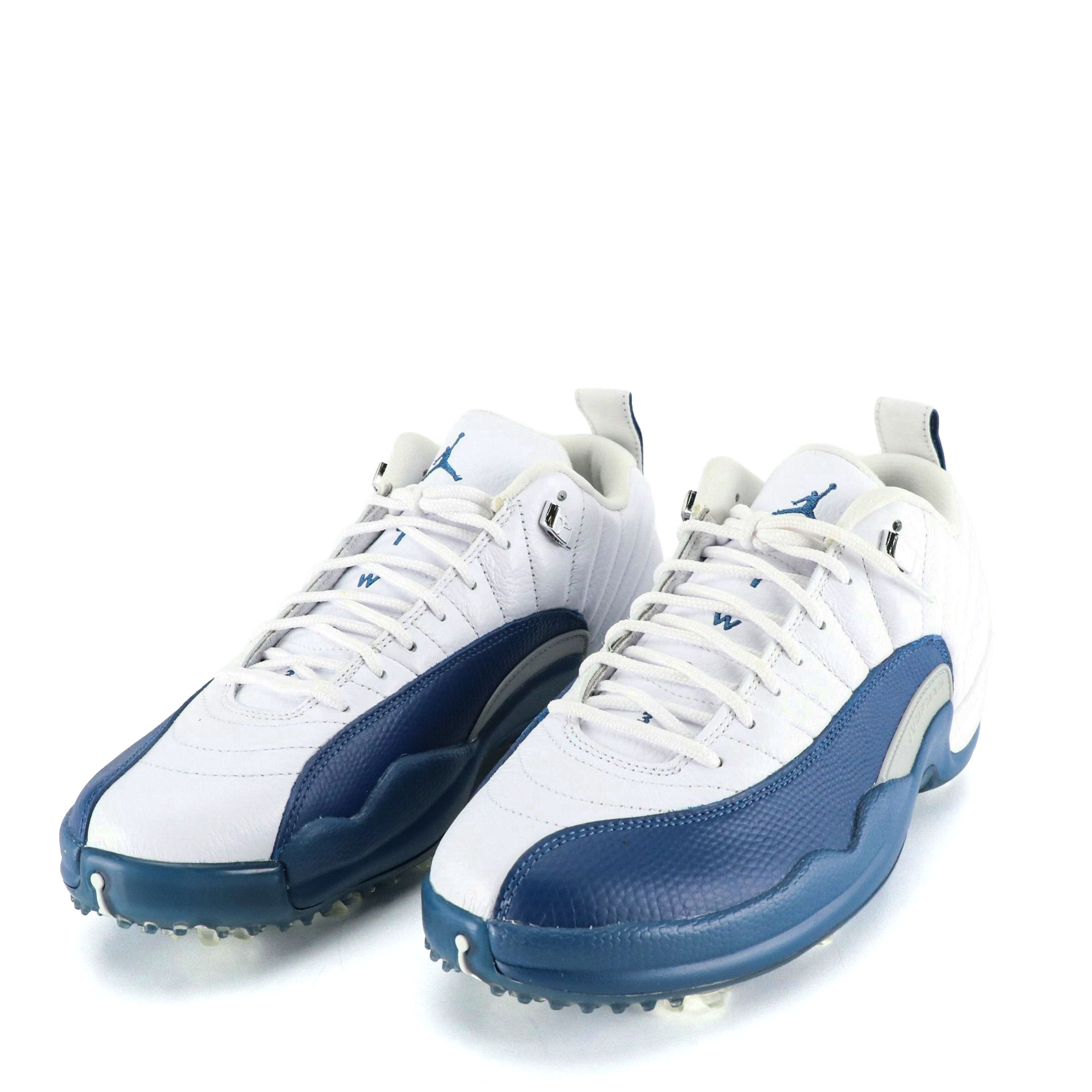 Men's Air Jordan XII Low "French Blue" Sneaker-Style Golf Shoes, With Box