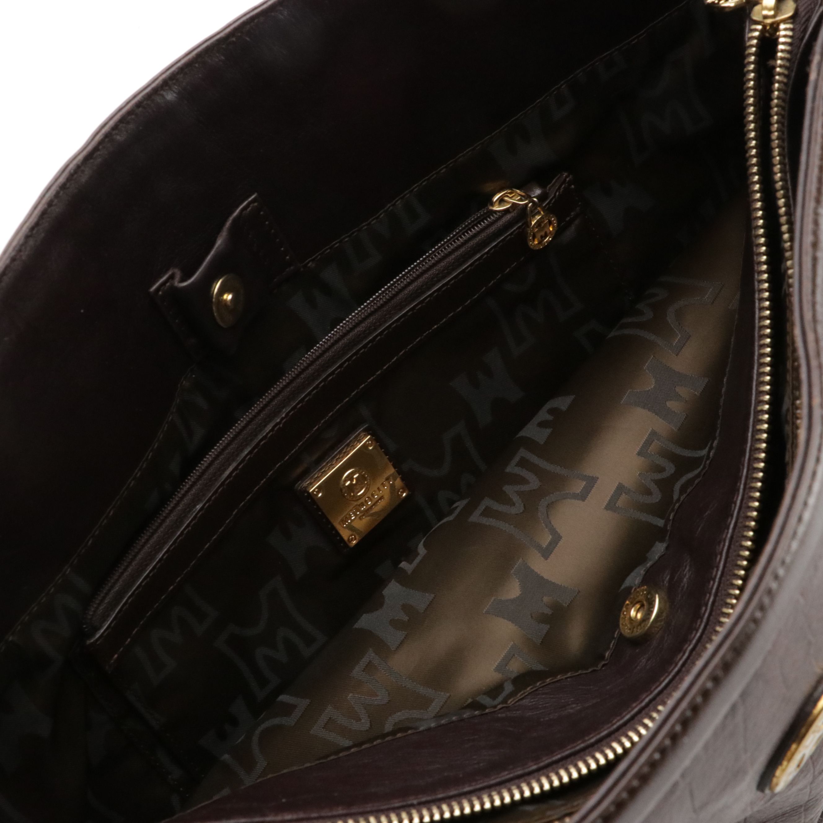 Metro City Crocodile Embossed Leather Handbag and Shoulder Tote