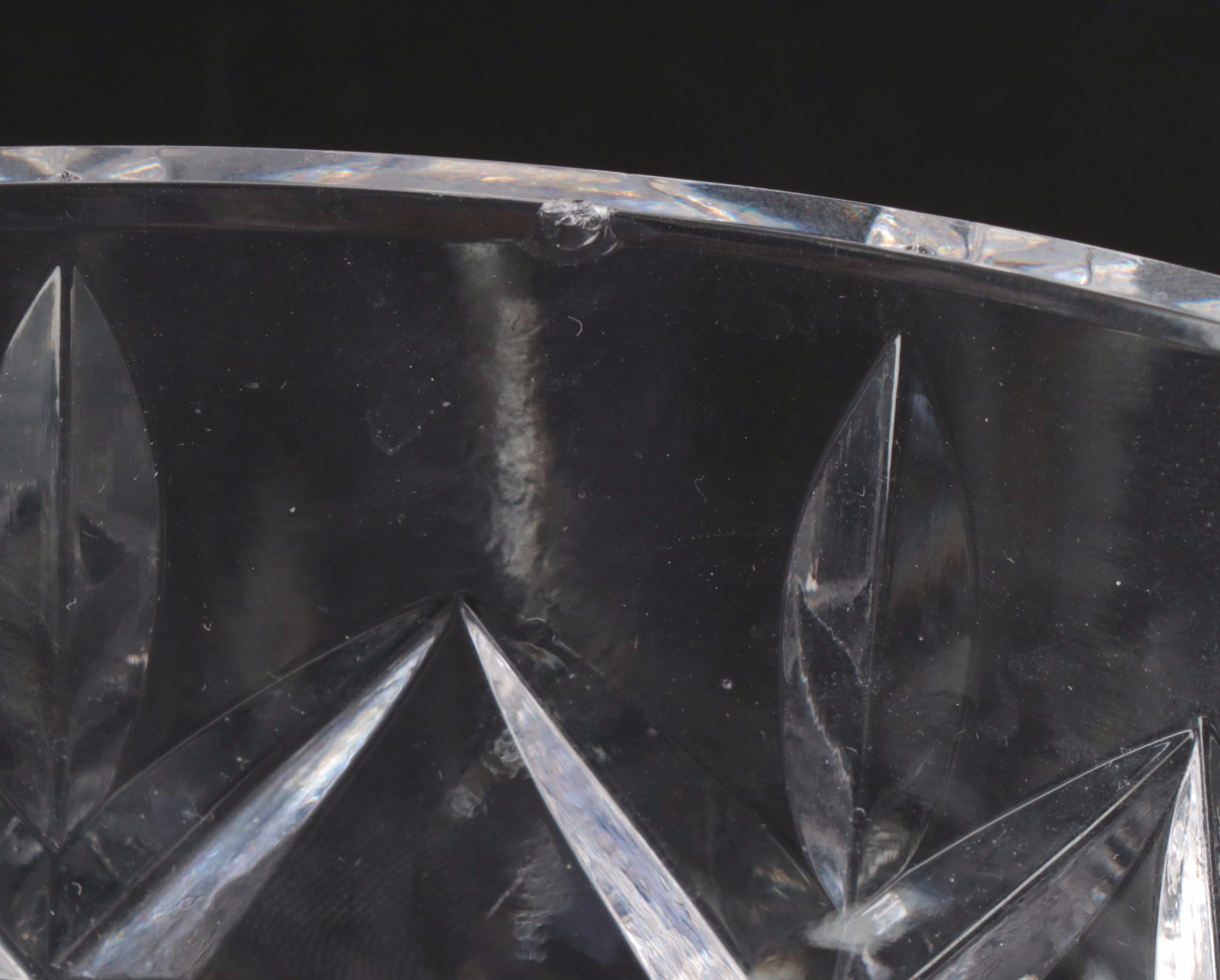 Waterford Cut Crystal Centerpiece Bowl with Other Faceted Vessel