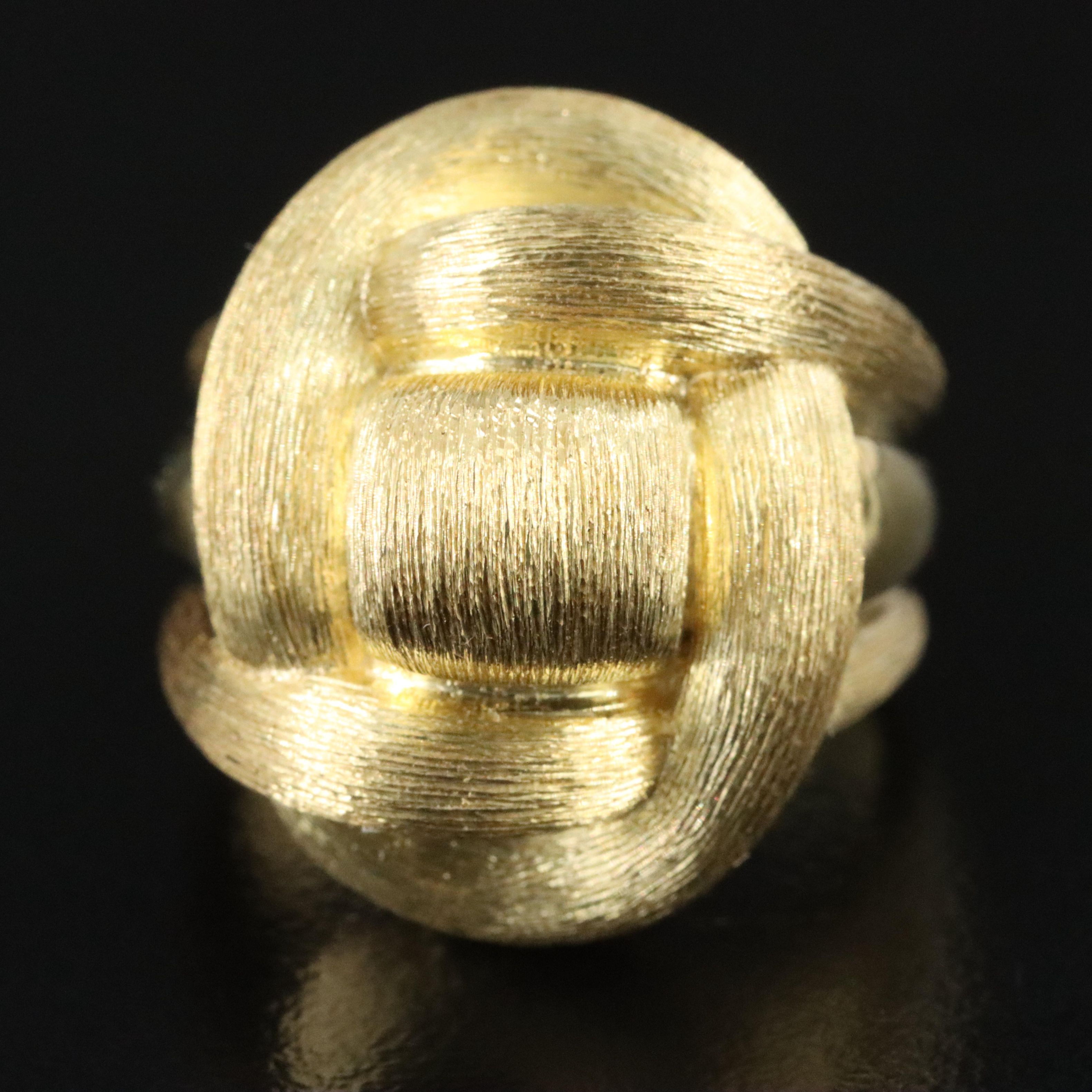 Henry Dunay 18K Knot Ring with Sabi Finish, Vintage