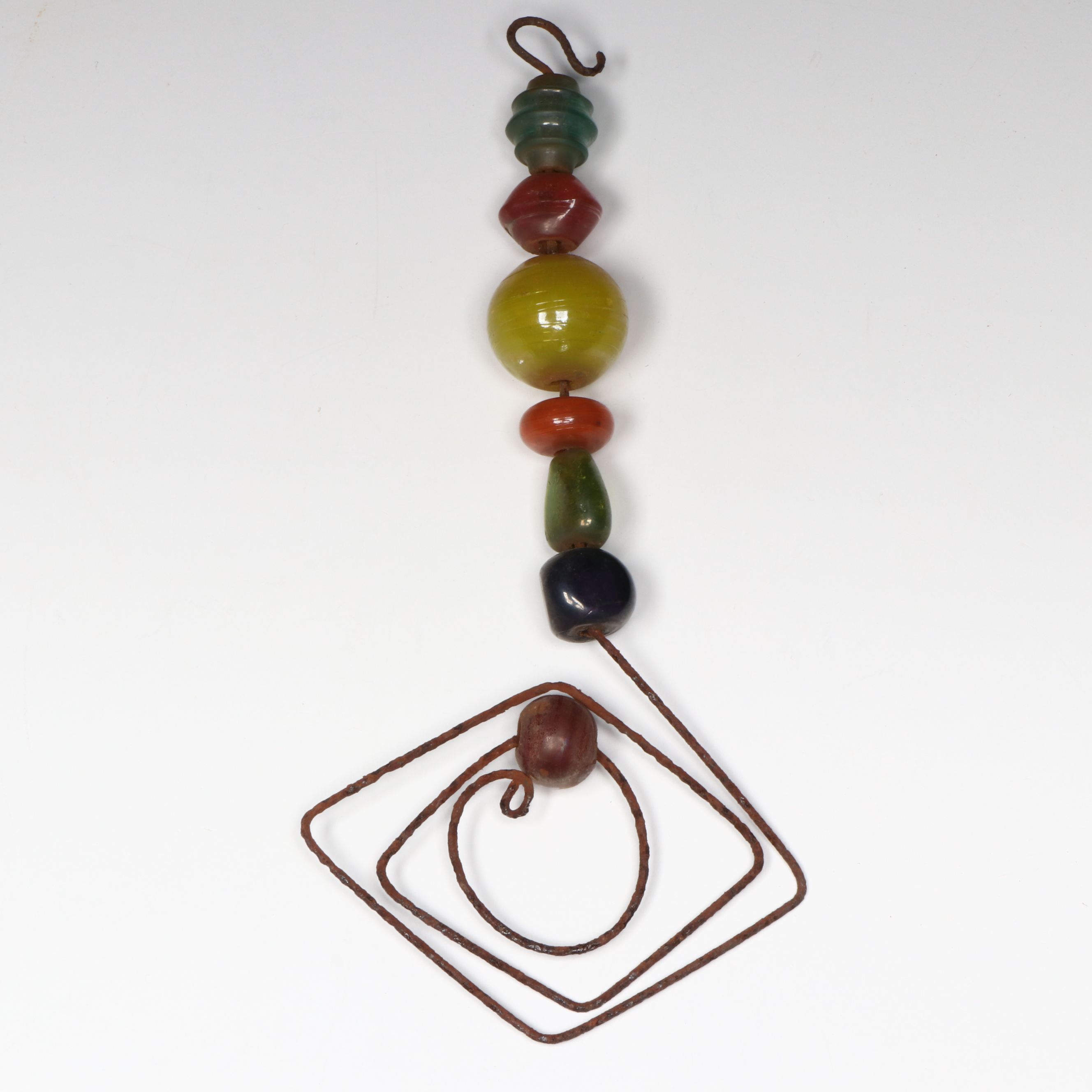 Carved Serpentine and Rose Quartz Flowers in Serpentine Vase with Other Décor