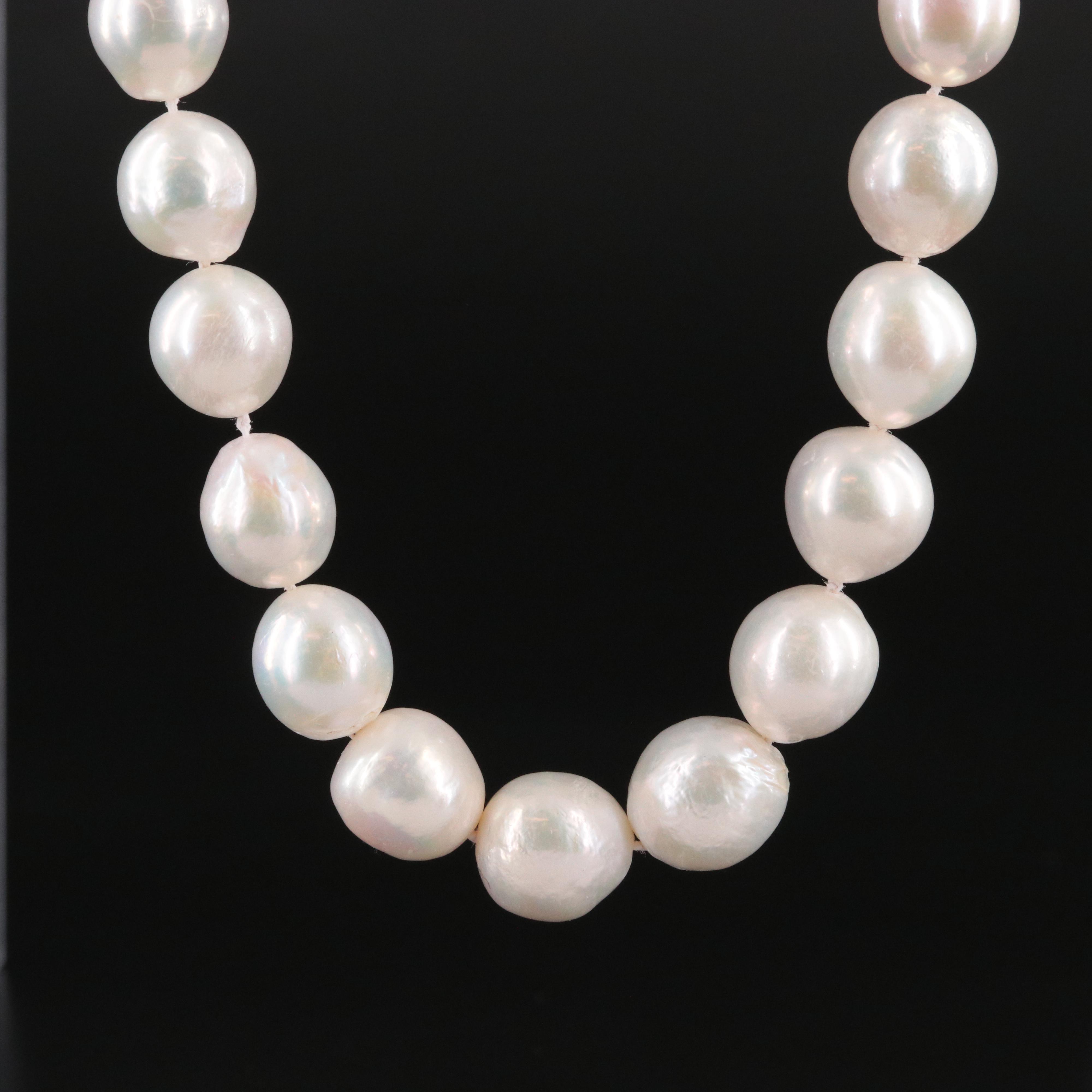 11.00 – 13.00 MM Pearl Necklace with 14K Clasp