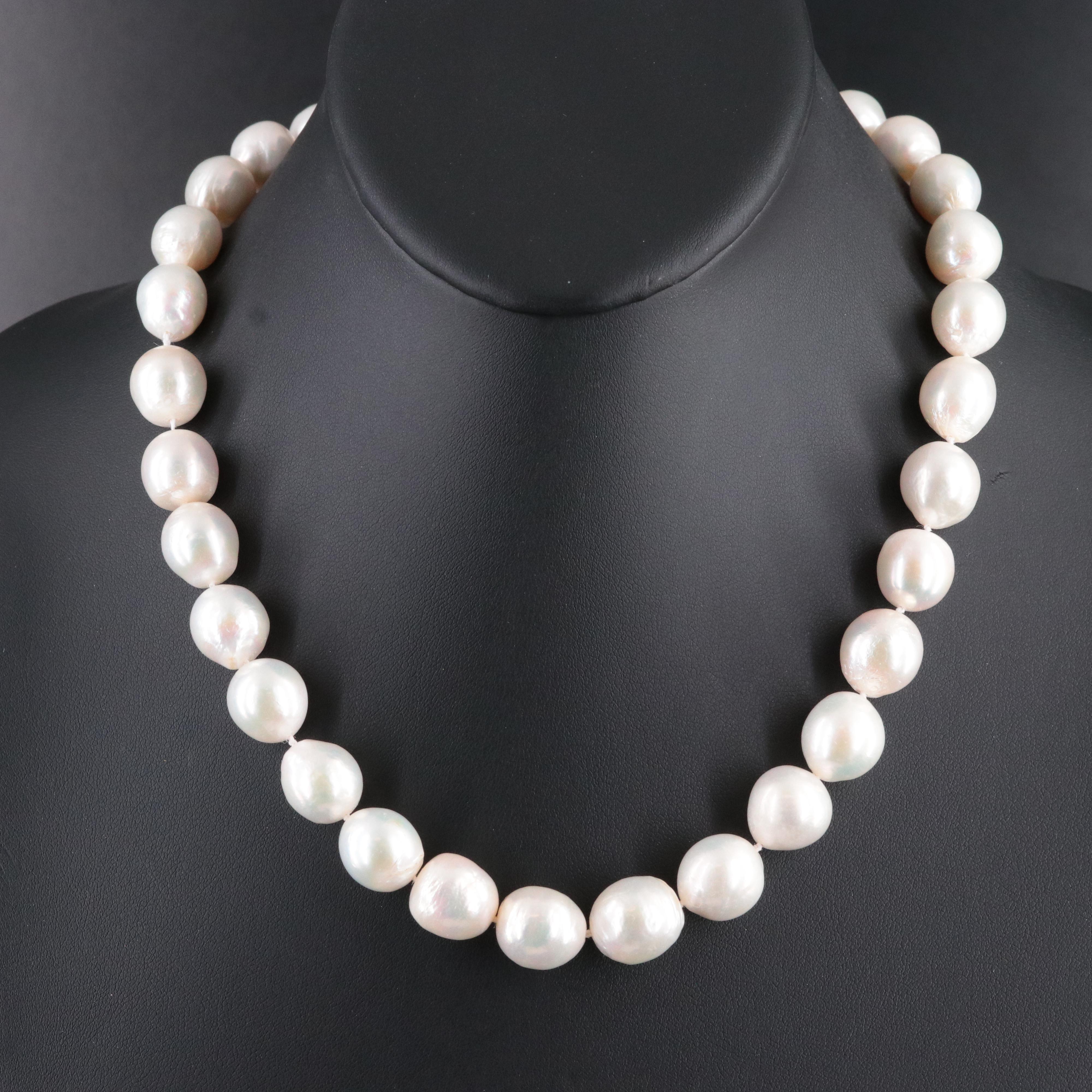 11.00 – 13.00 MM Pearl Necklace with 14K Clasp