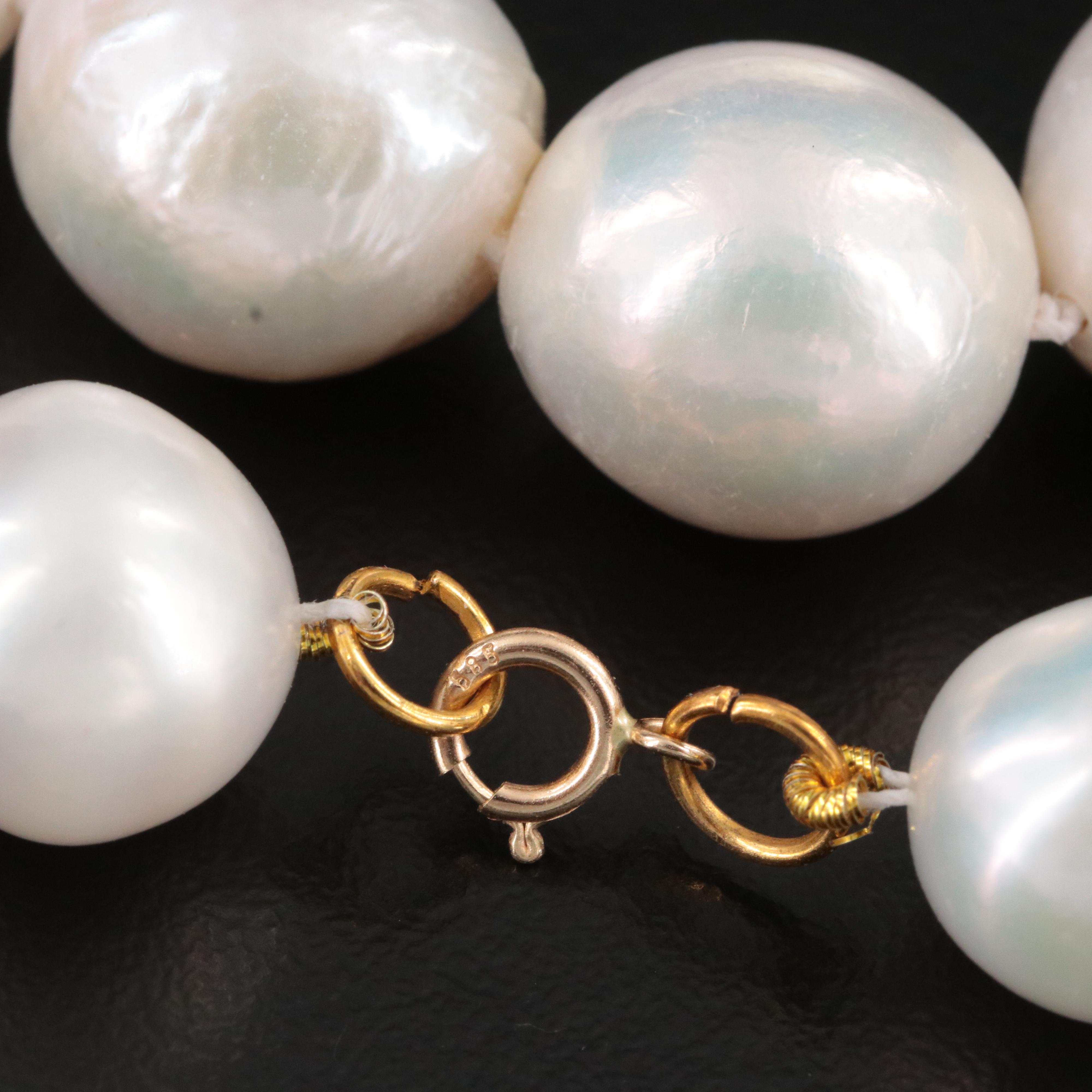 11.00 – 13.00 MM Pearl Necklace with 14K Clasp