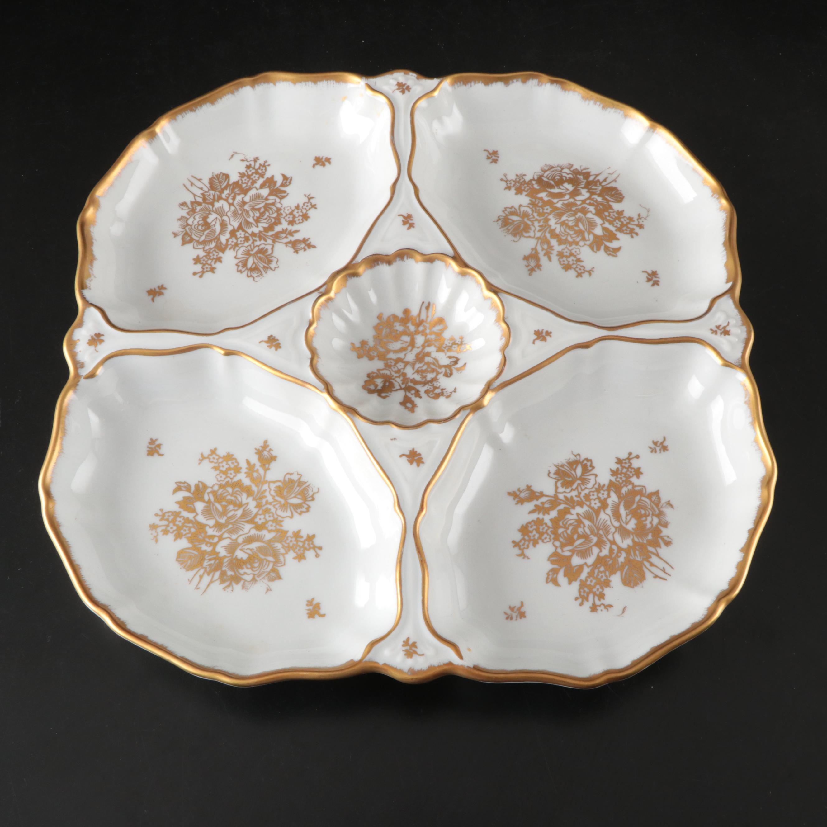 Haviland "Floreal" with Other French Gold Gilt Porcelain Dinnerware