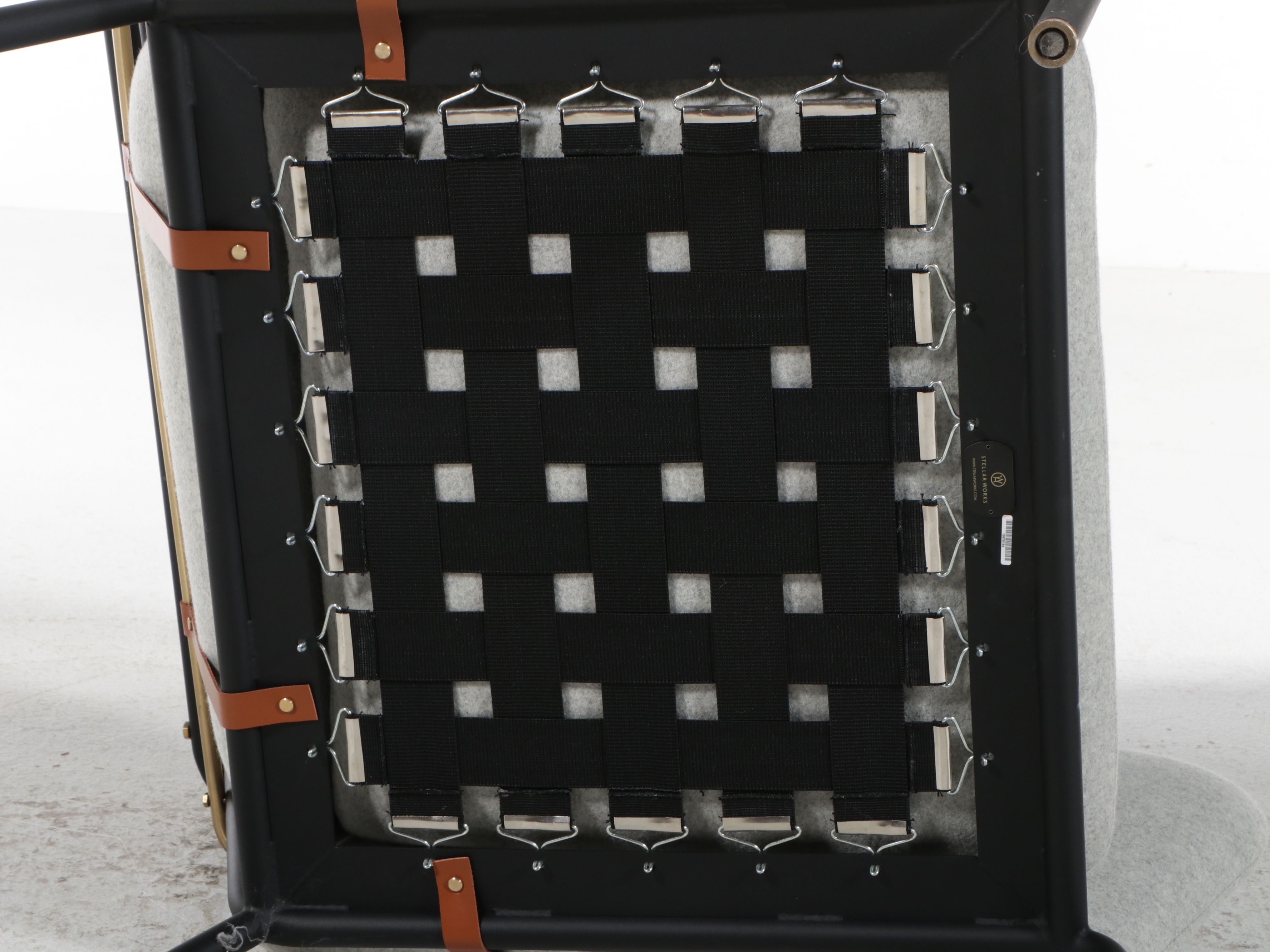 Stellar Works Tubular Metal "Valet" Chair with Removable Cushions