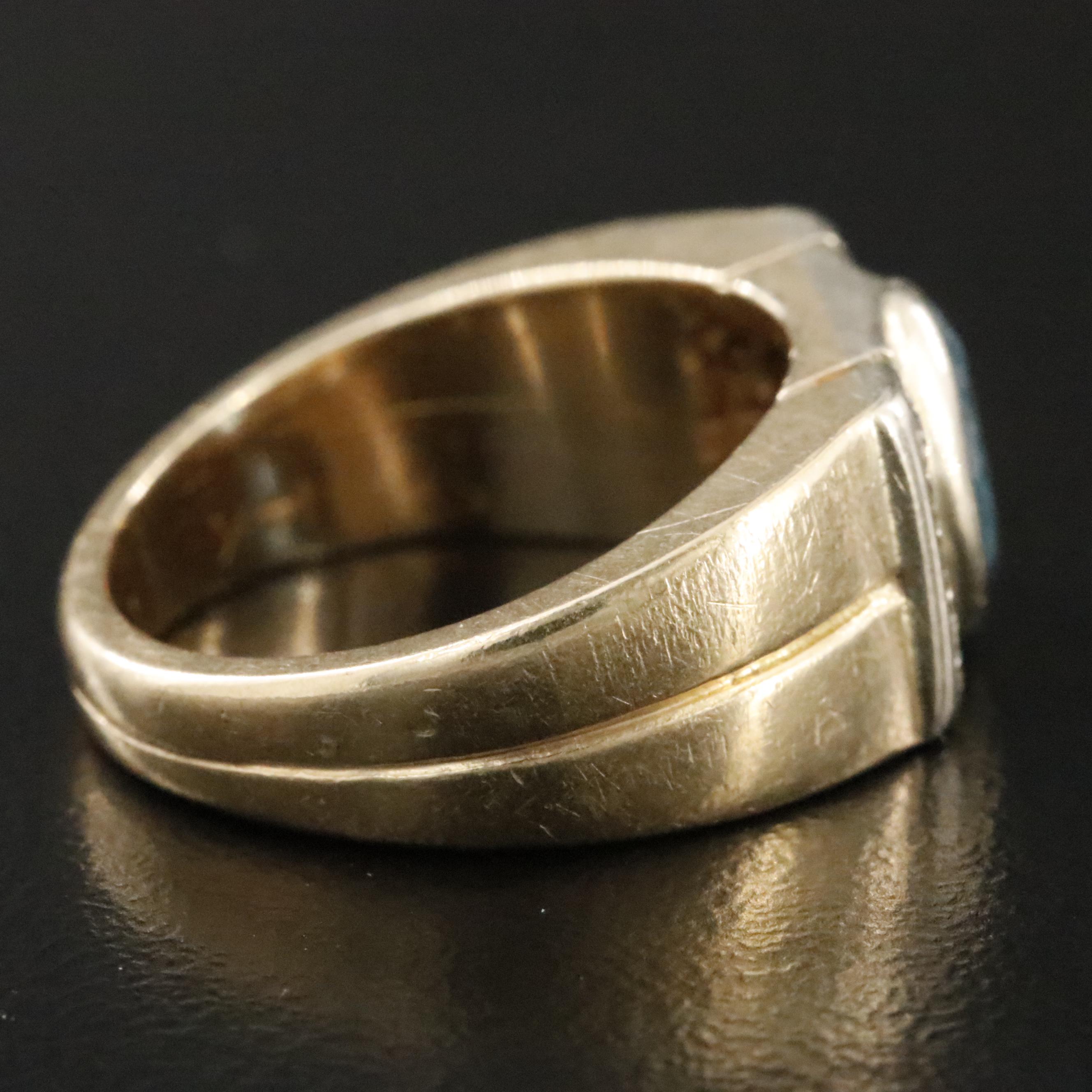 14K Spinel and Diamond Ring