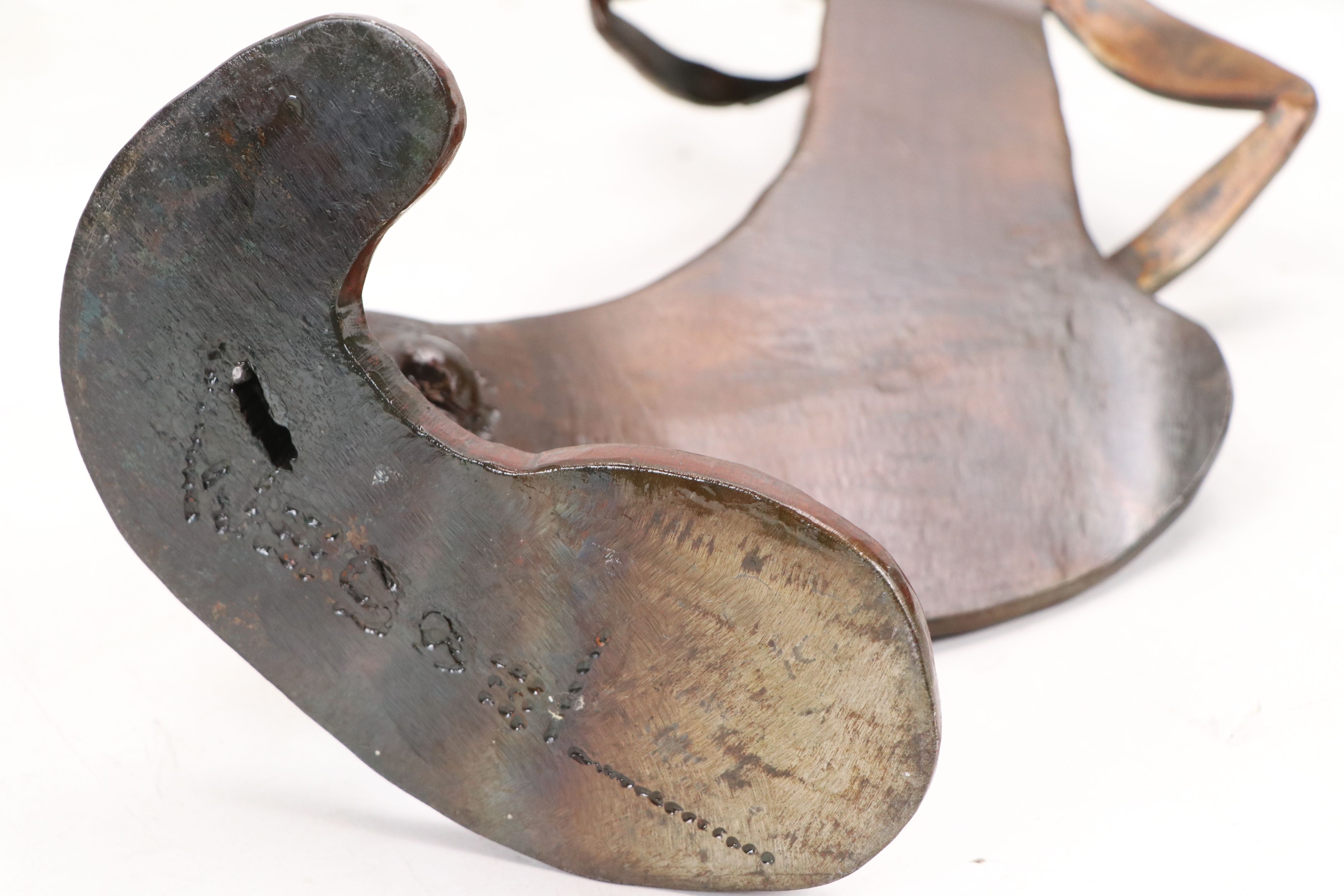 William Wessel Iron Sculpture "Cello Man"