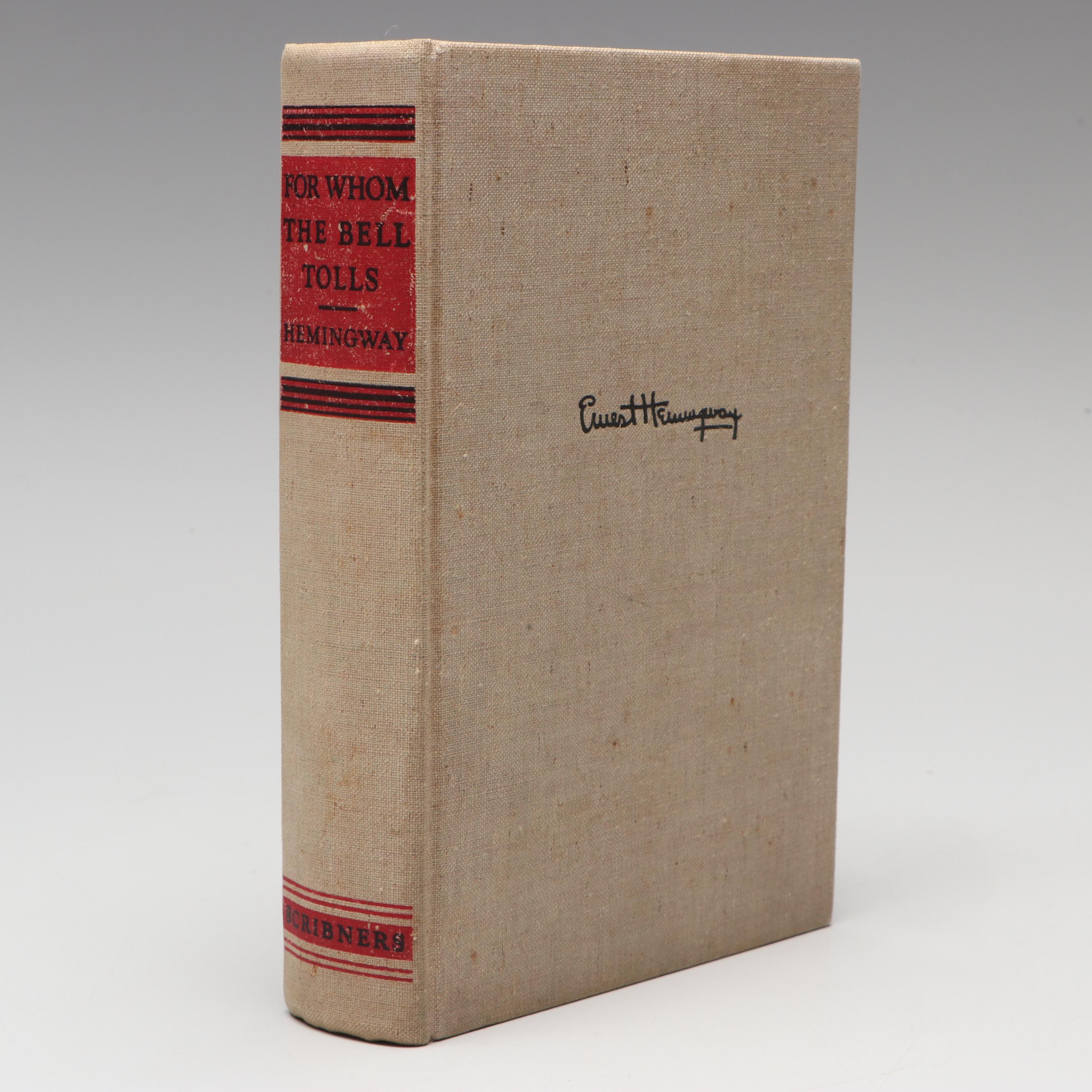 Early Printing "For Whom the Bell Tolls" by Ernest Hemingway, 1940
