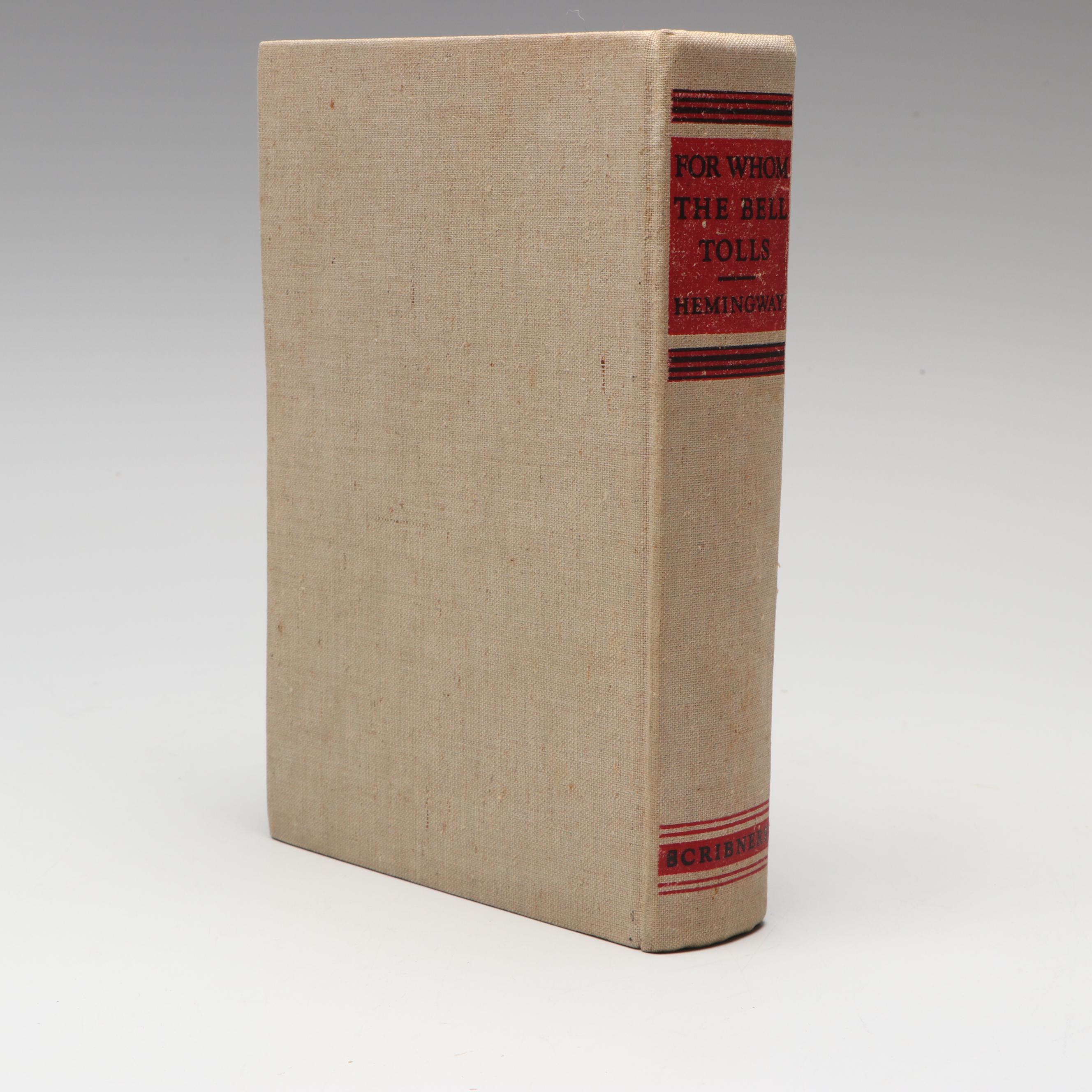 Early Printing "For Whom the Bell Tolls" by Ernest Hemingway, 1940