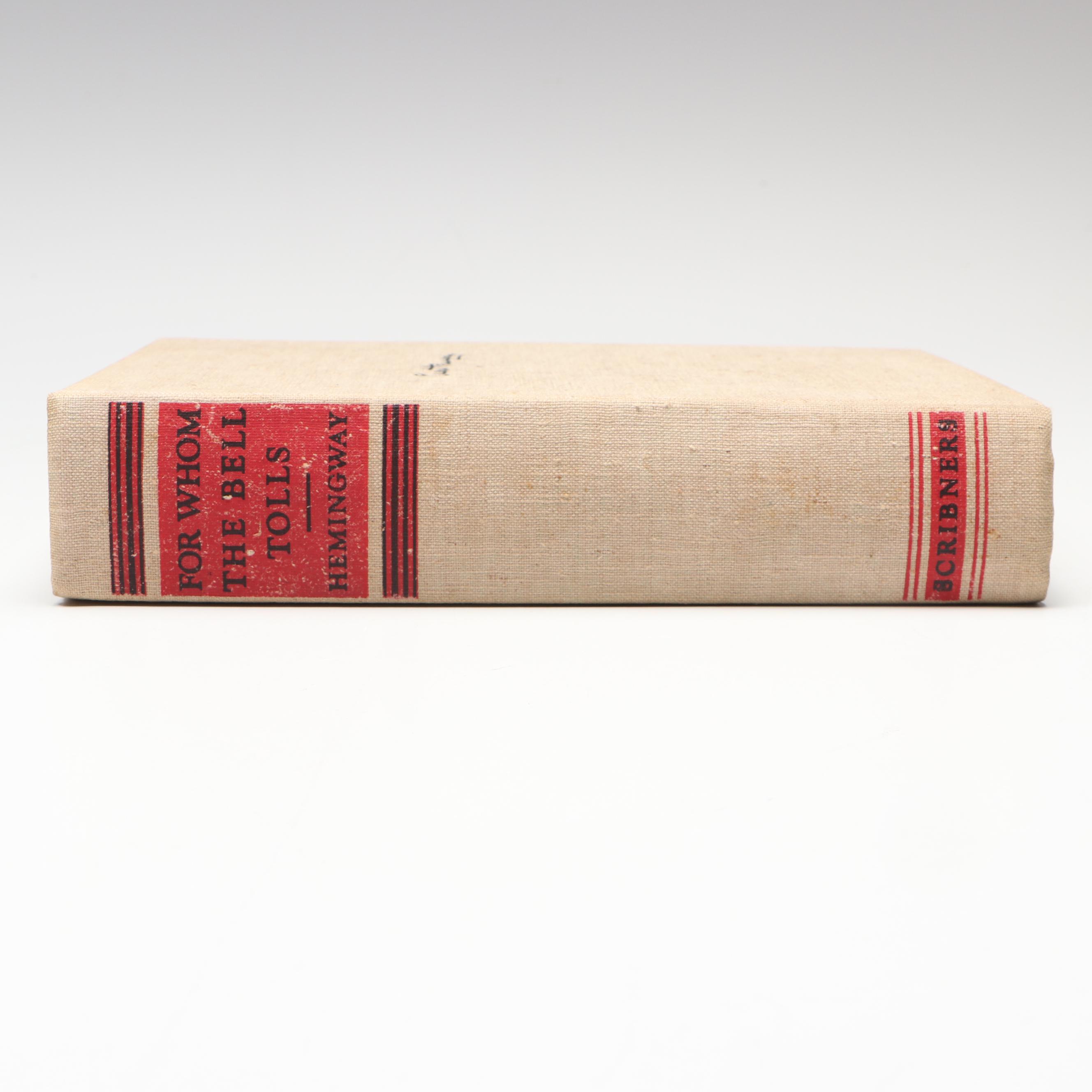 Early Printing "For Whom the Bell Tolls" by Ernest Hemingway, 1940