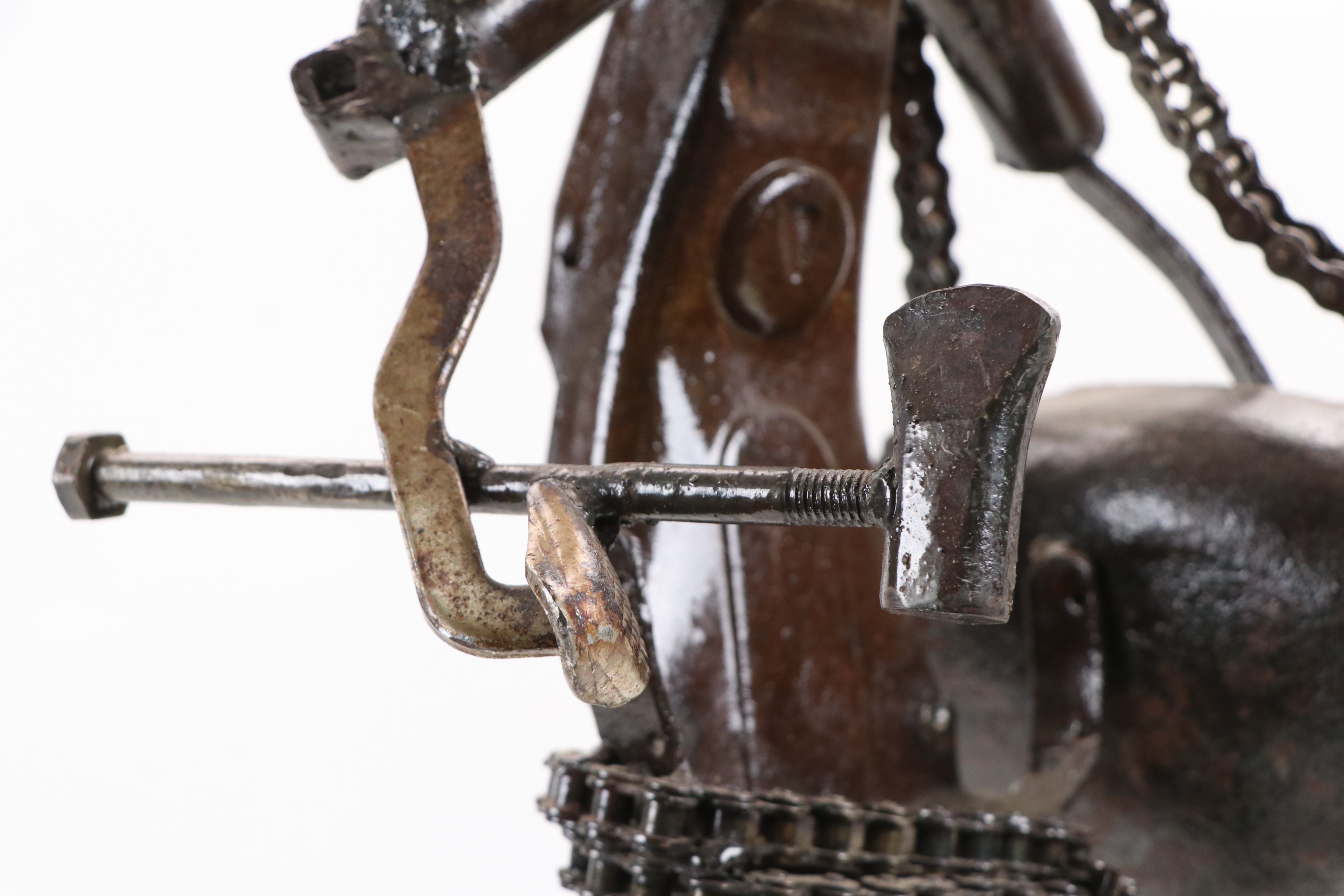 Simonet Biokou Found Object Metalwork Sculpture