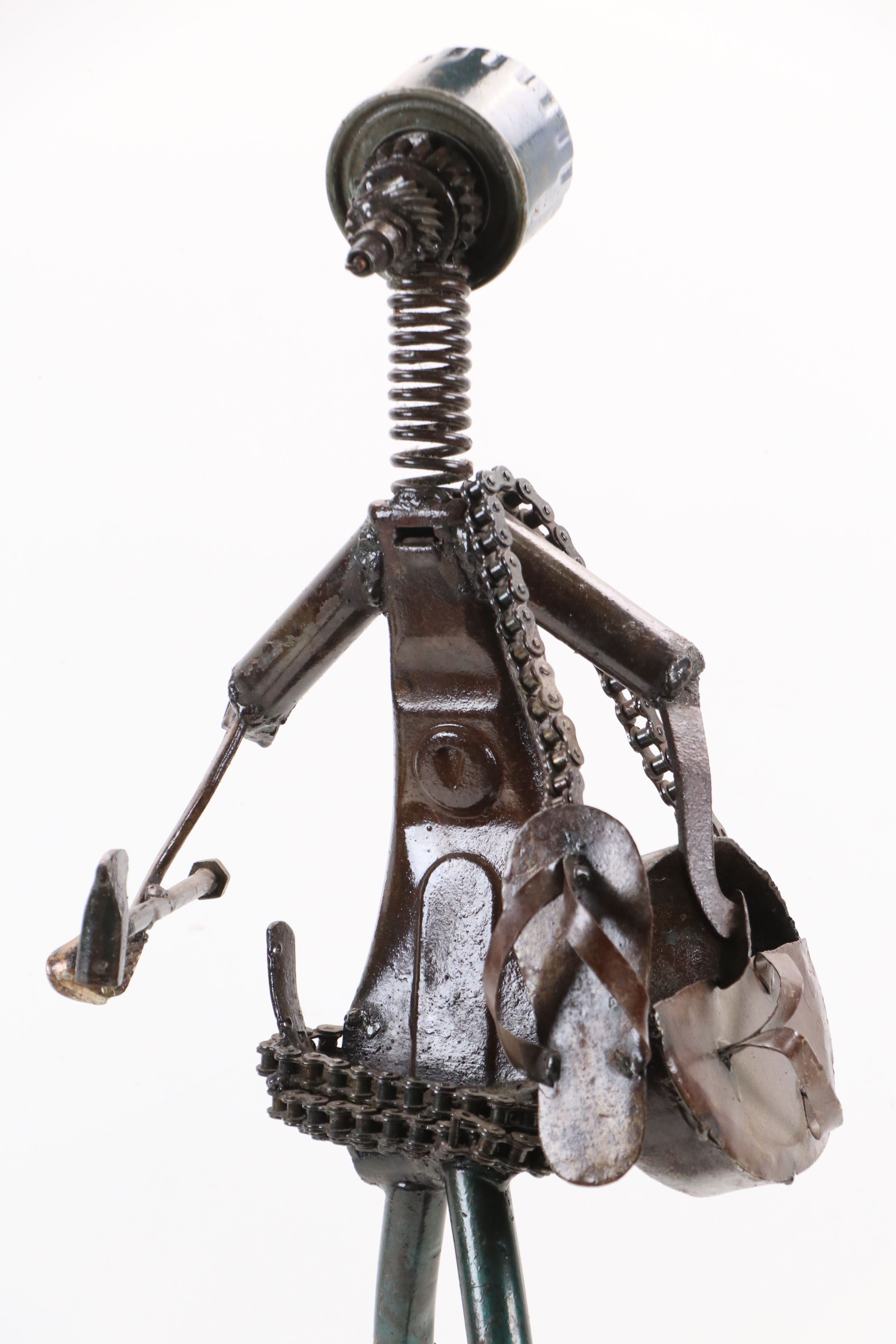 Simonet Biokou Found Object Metalwork Sculpture