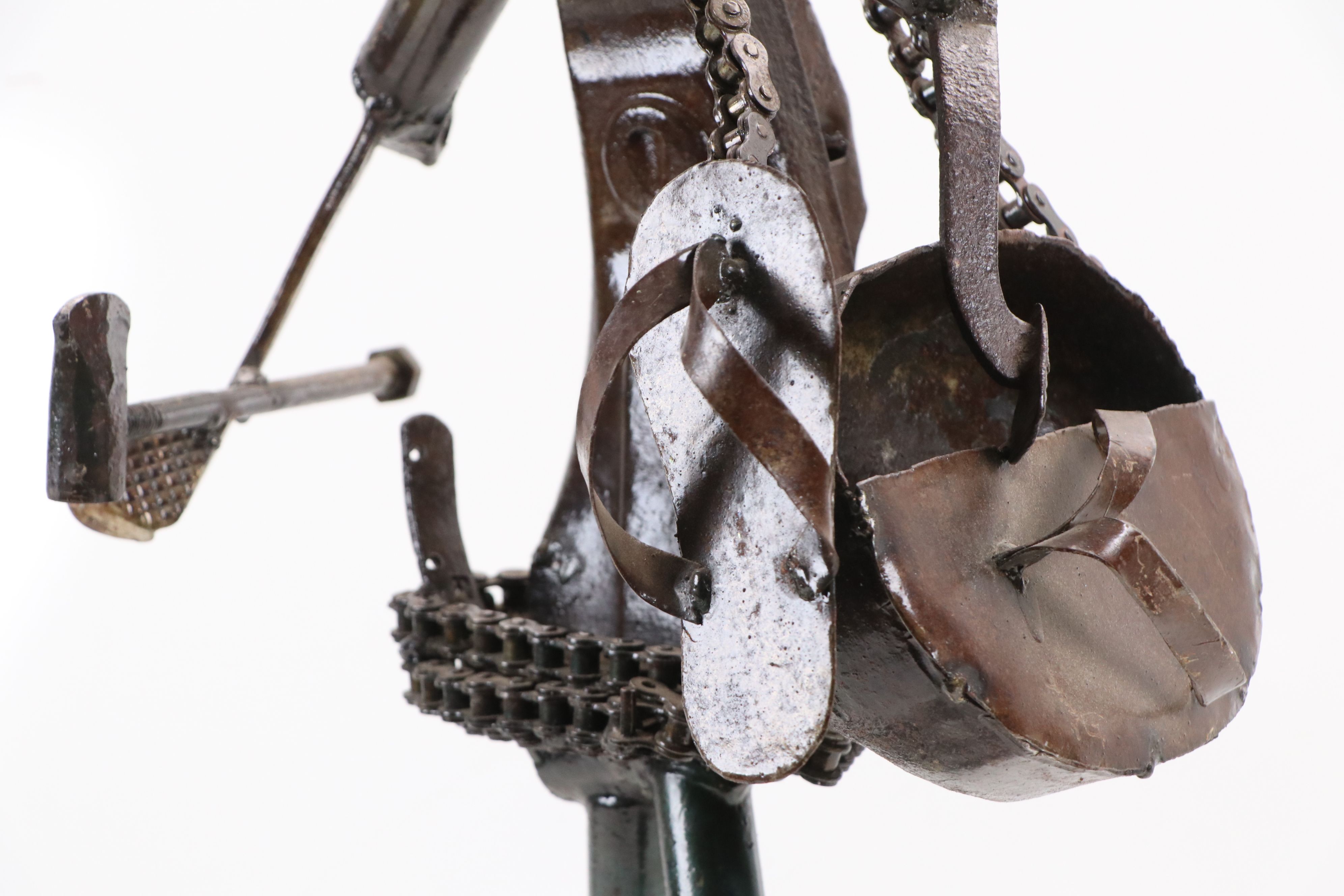 Simonet Biokou Found Object Metalwork Sculpture