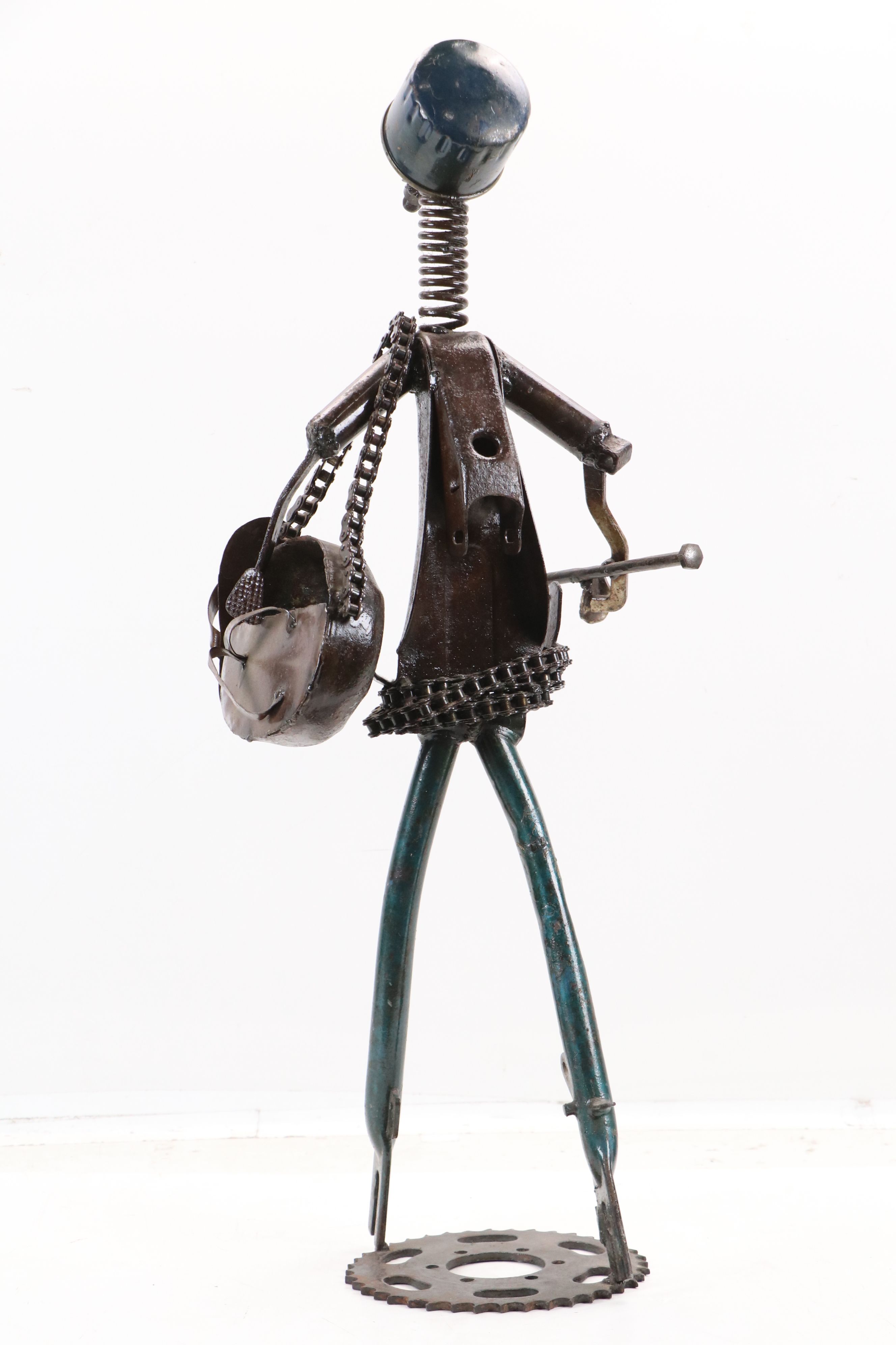 Simonet Biokou Found Object Metalwork Sculpture
