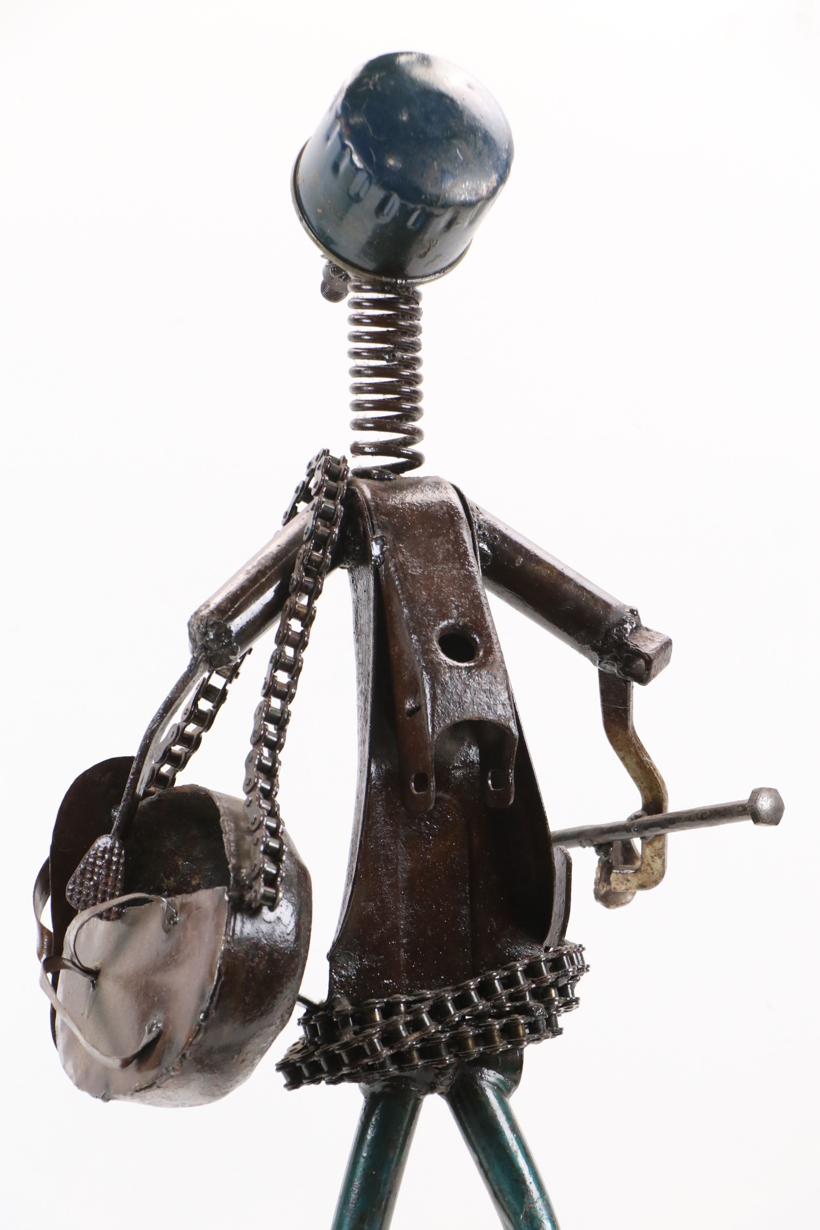 Simonet Biokou Found Object Metalwork Sculpture