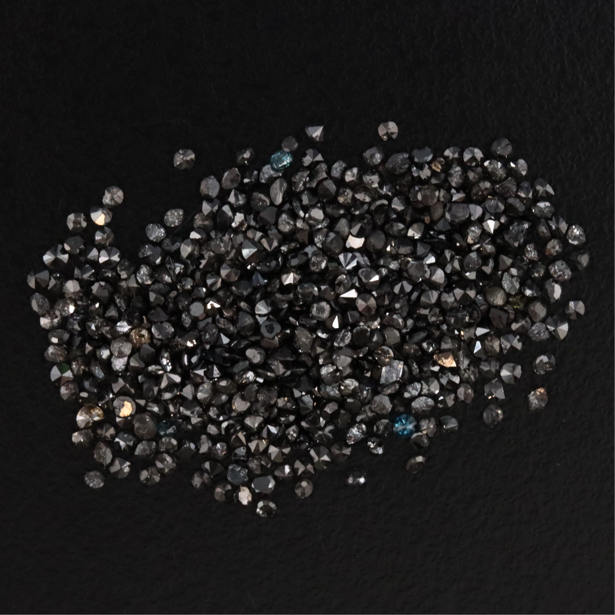 Loose 4.99 CTW Fancy Black Diamond Melee Lot