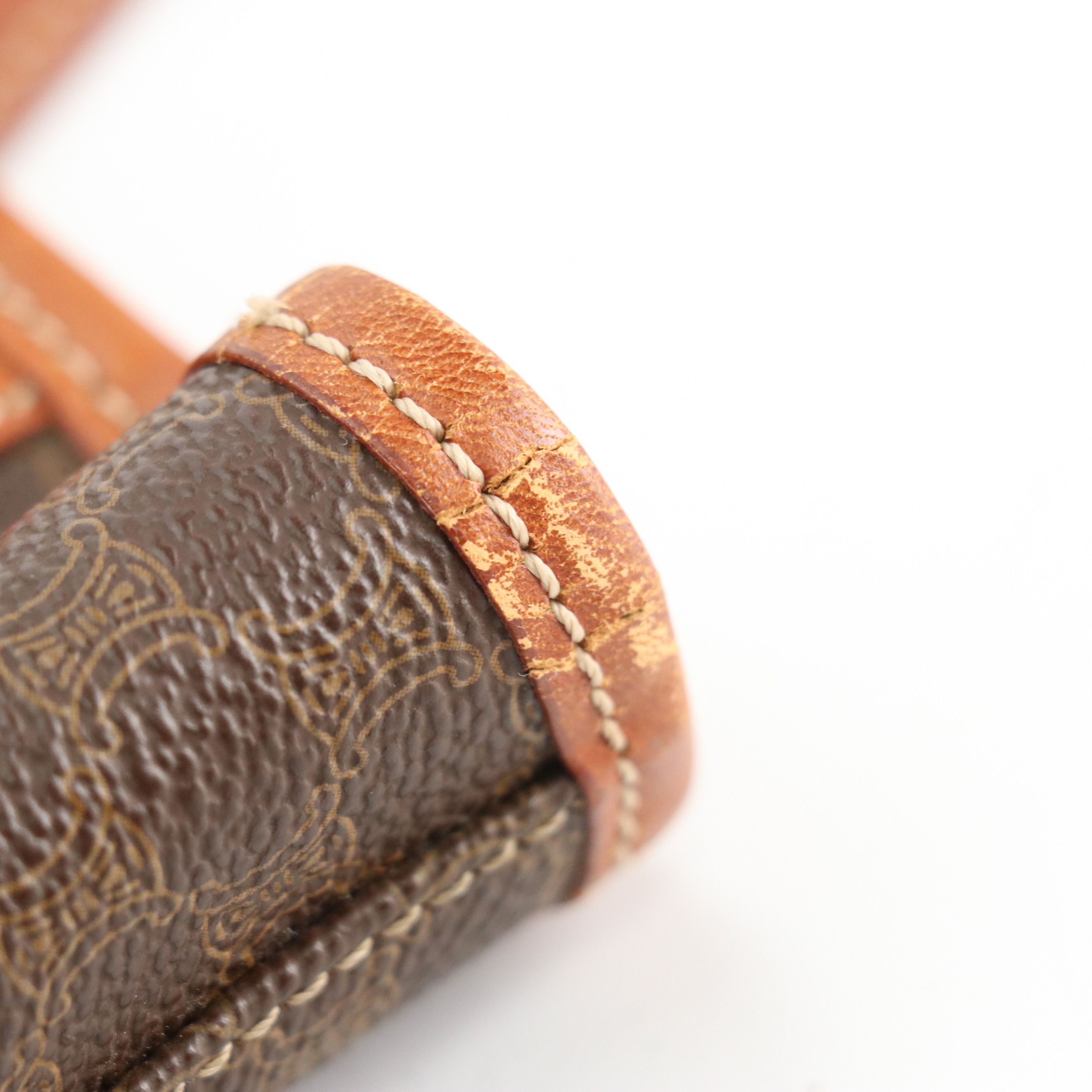 Celine Bucket Tote in Macadam Canvas and Leather