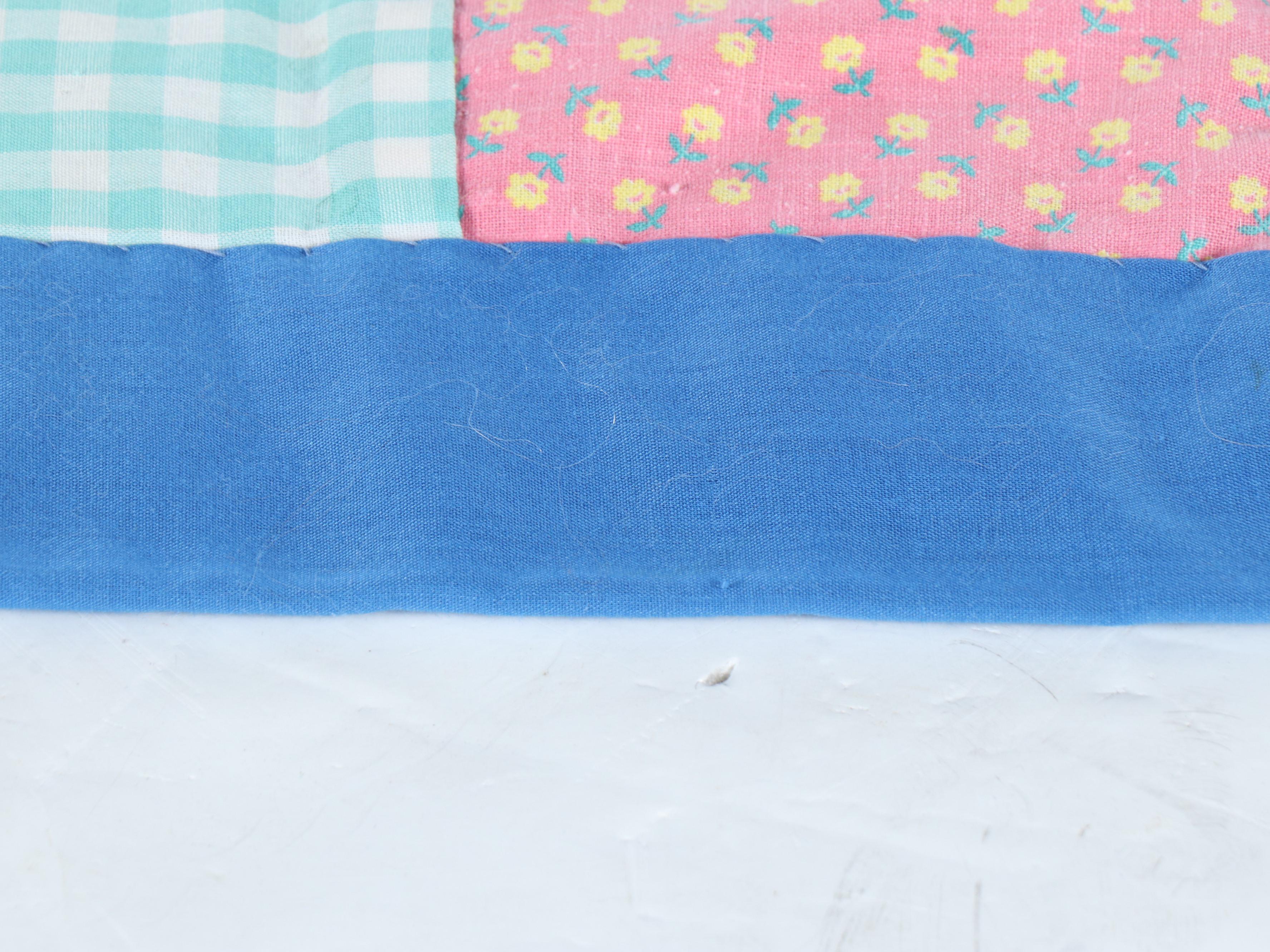 Hand-Tied Vintage Patchwork Quilt