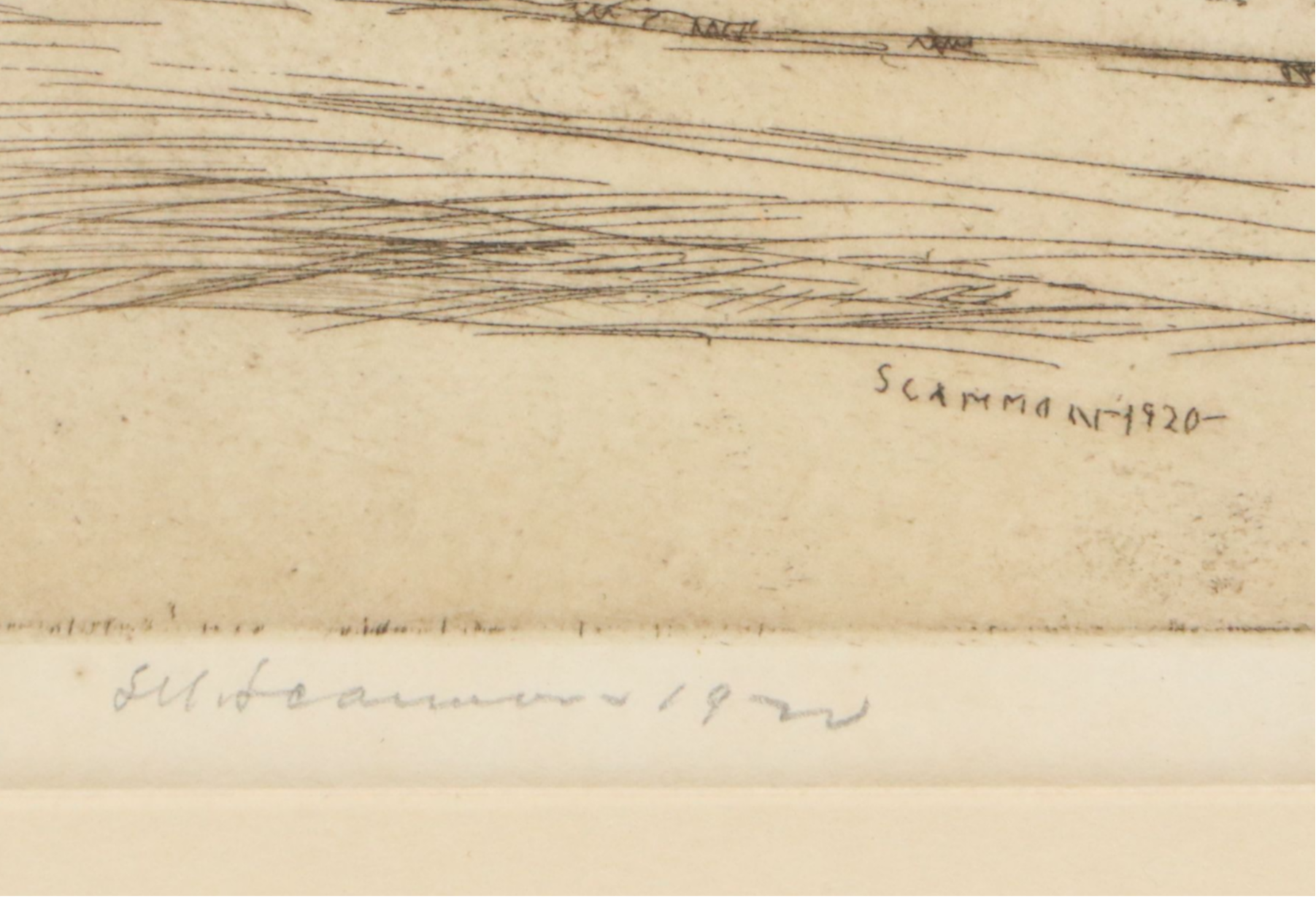 Lawrence Norris Scammon Etching "Solari's Grill," 1922