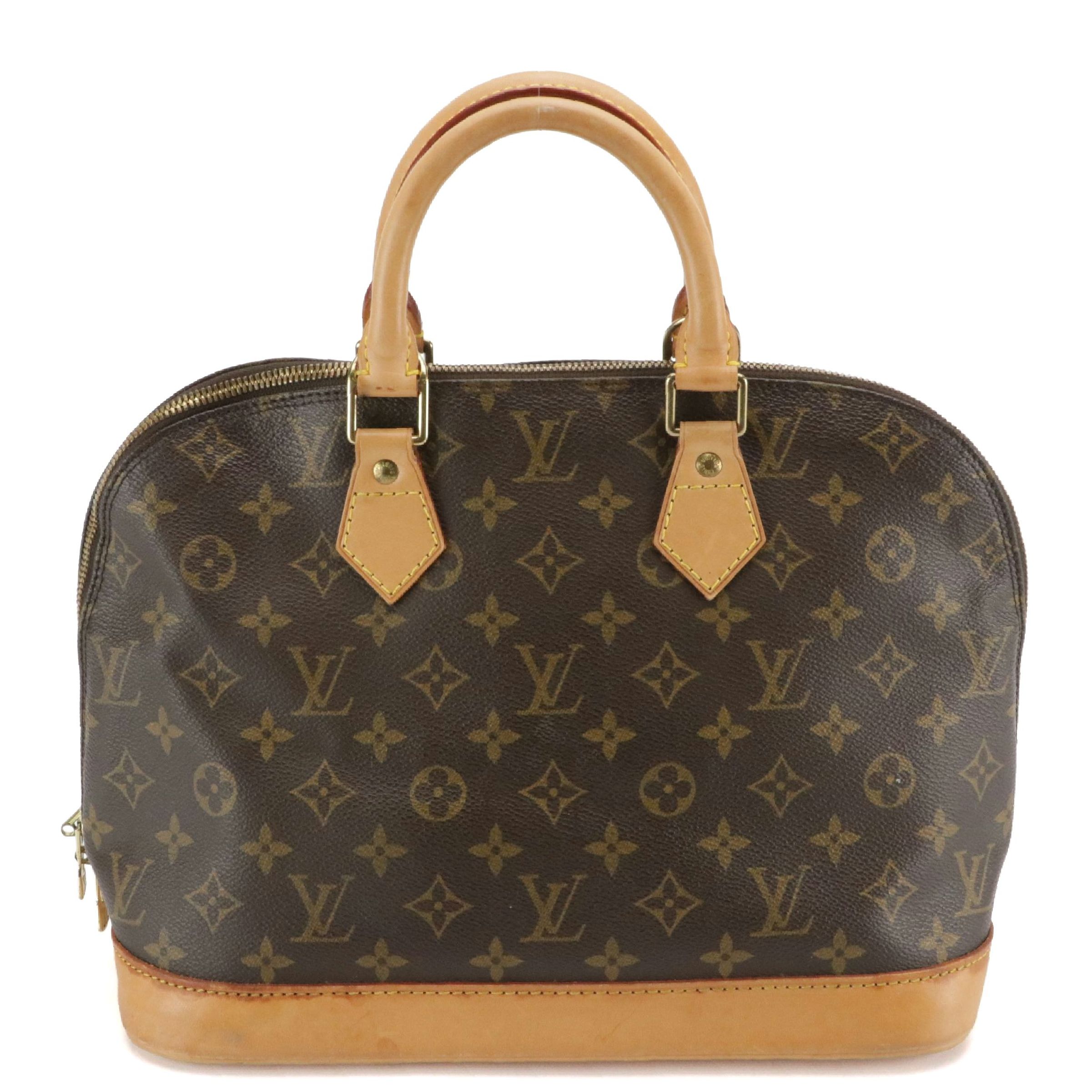 Louis Vuitton Alma PM Handbag in Monogram Canvas and Vachetta Leather