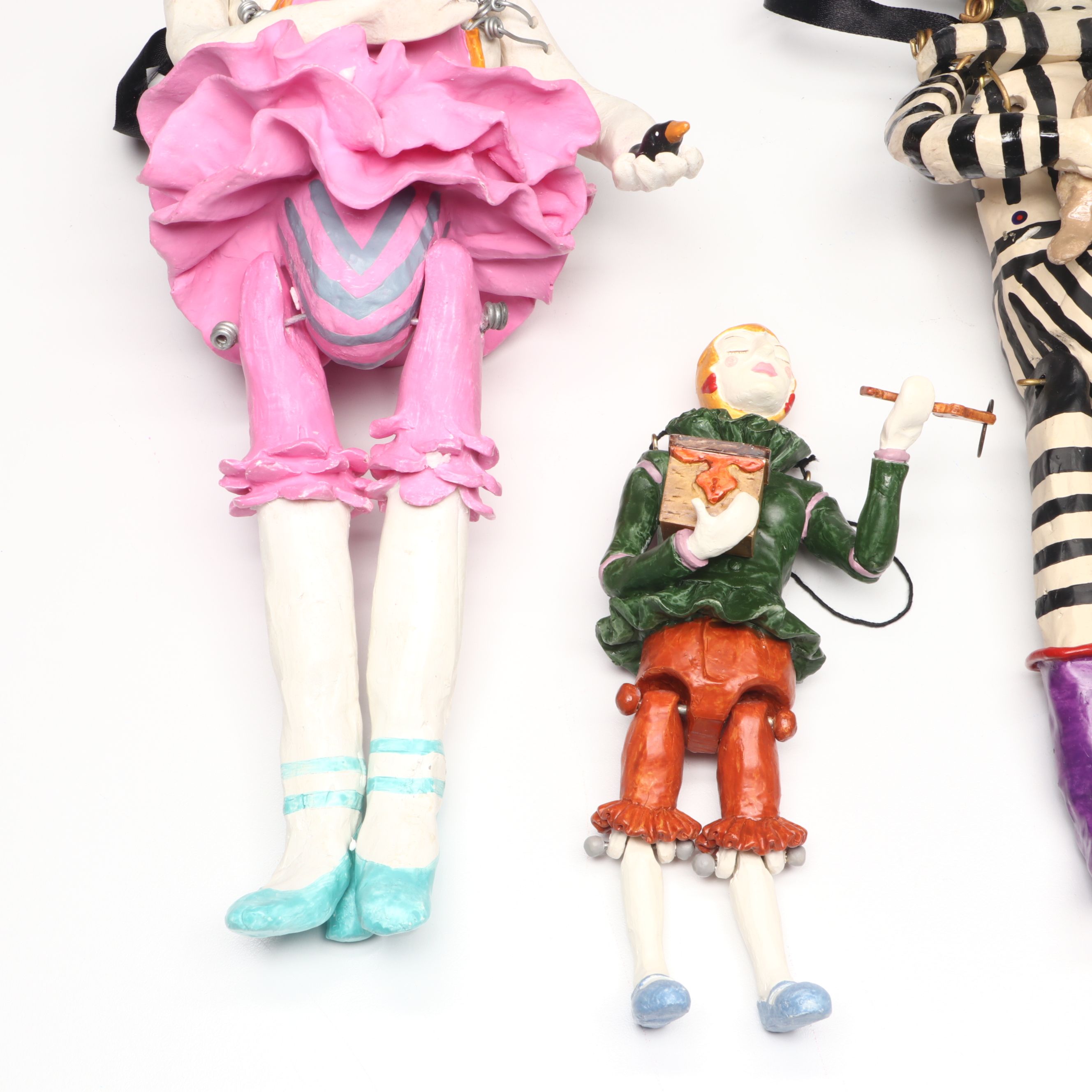 Judie Bomberger "Crow Mama," "Key to My Heart" and "Jojo" Puppet Figures