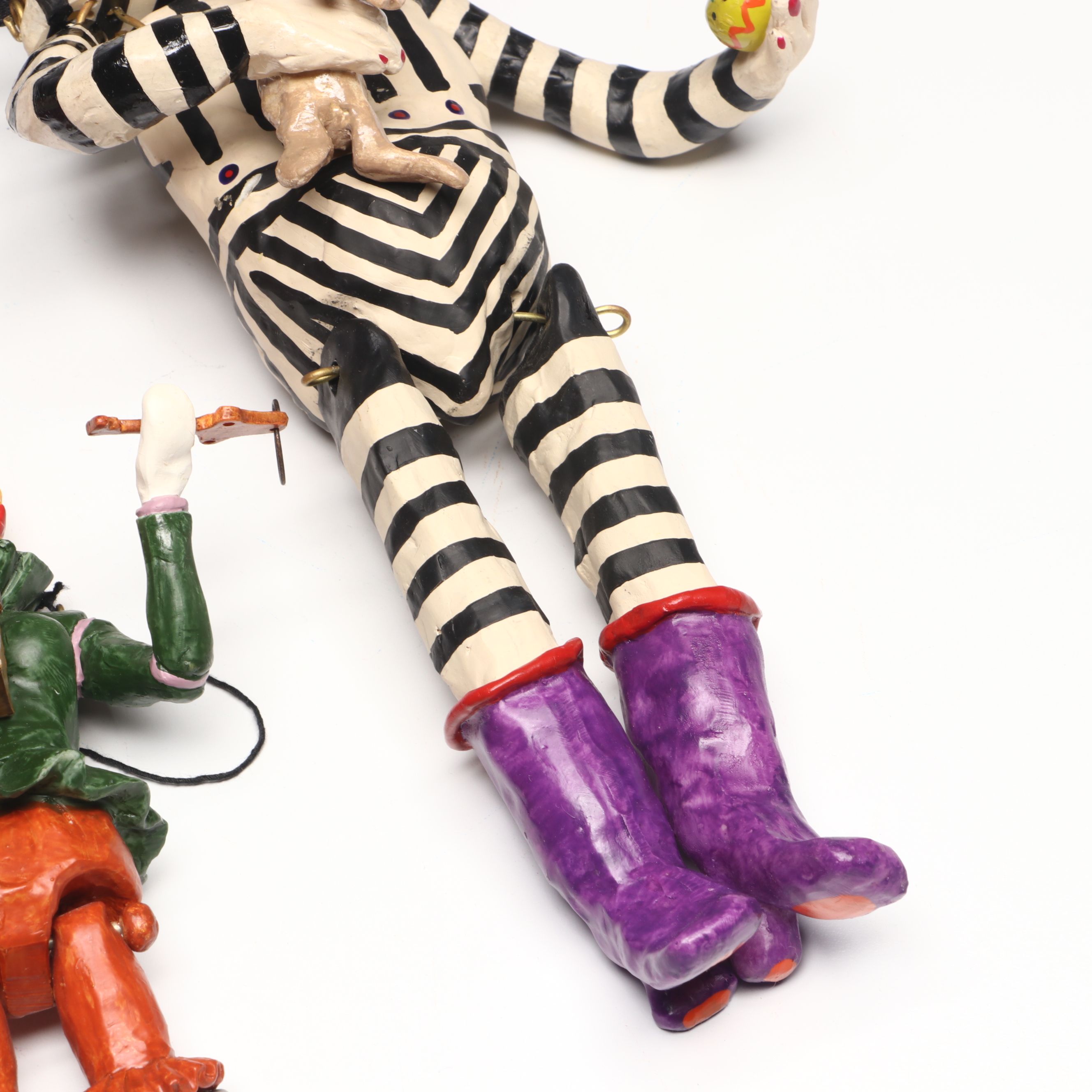 Judie Bomberger "Crow Mama," "Key to My Heart" and "Jojo" Puppet Figures