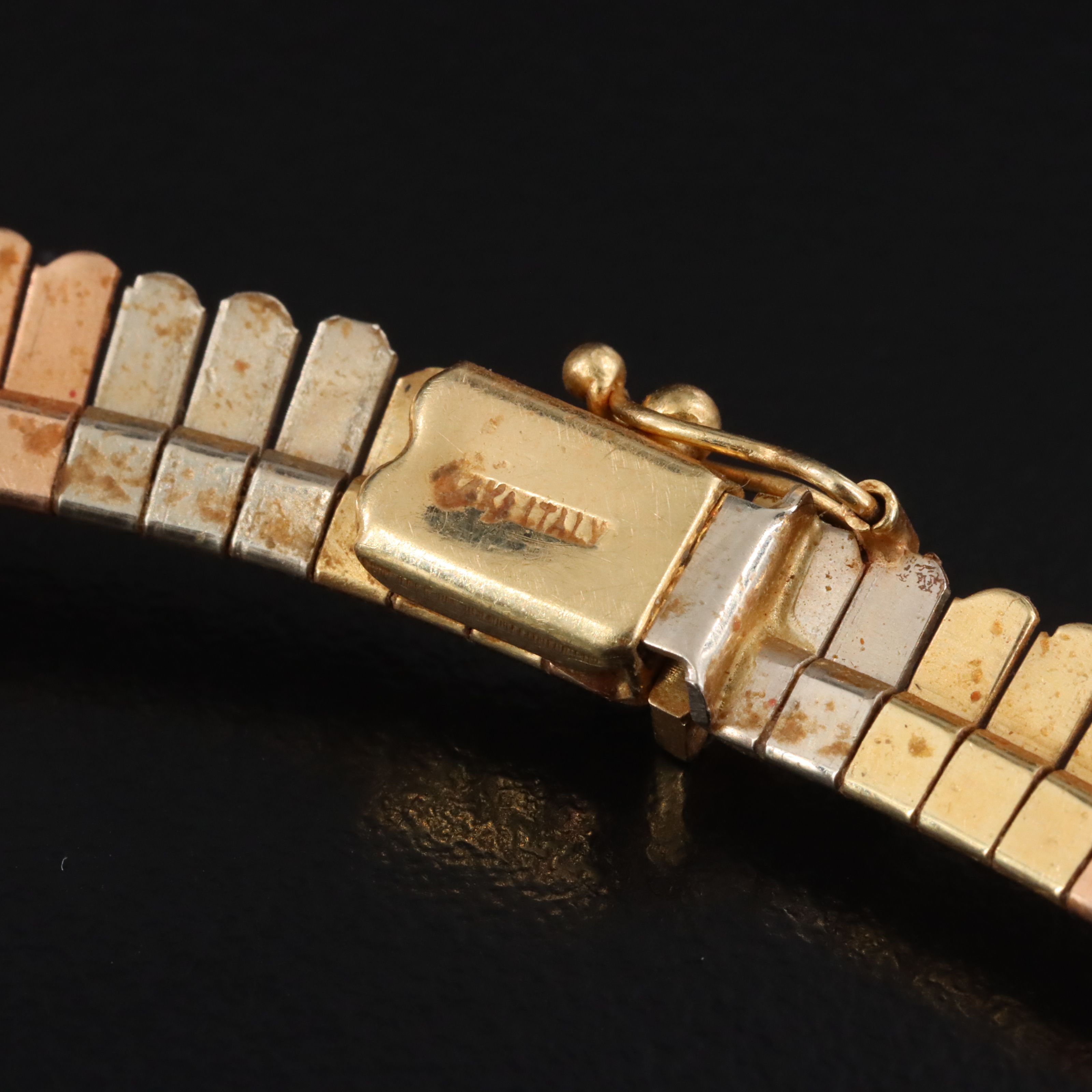 14K Tri-Color Fringe Necklace