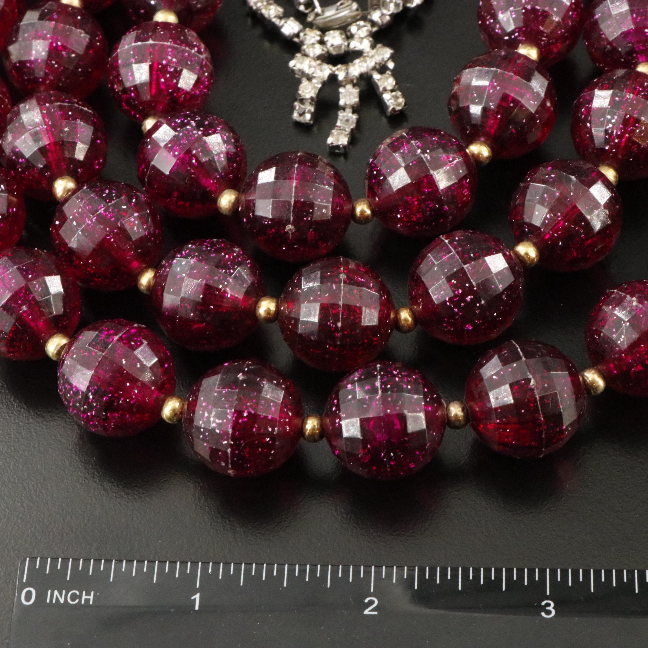 Weiss Pansy Flower Brooch and Earring Set Featured in Jewelry Collection