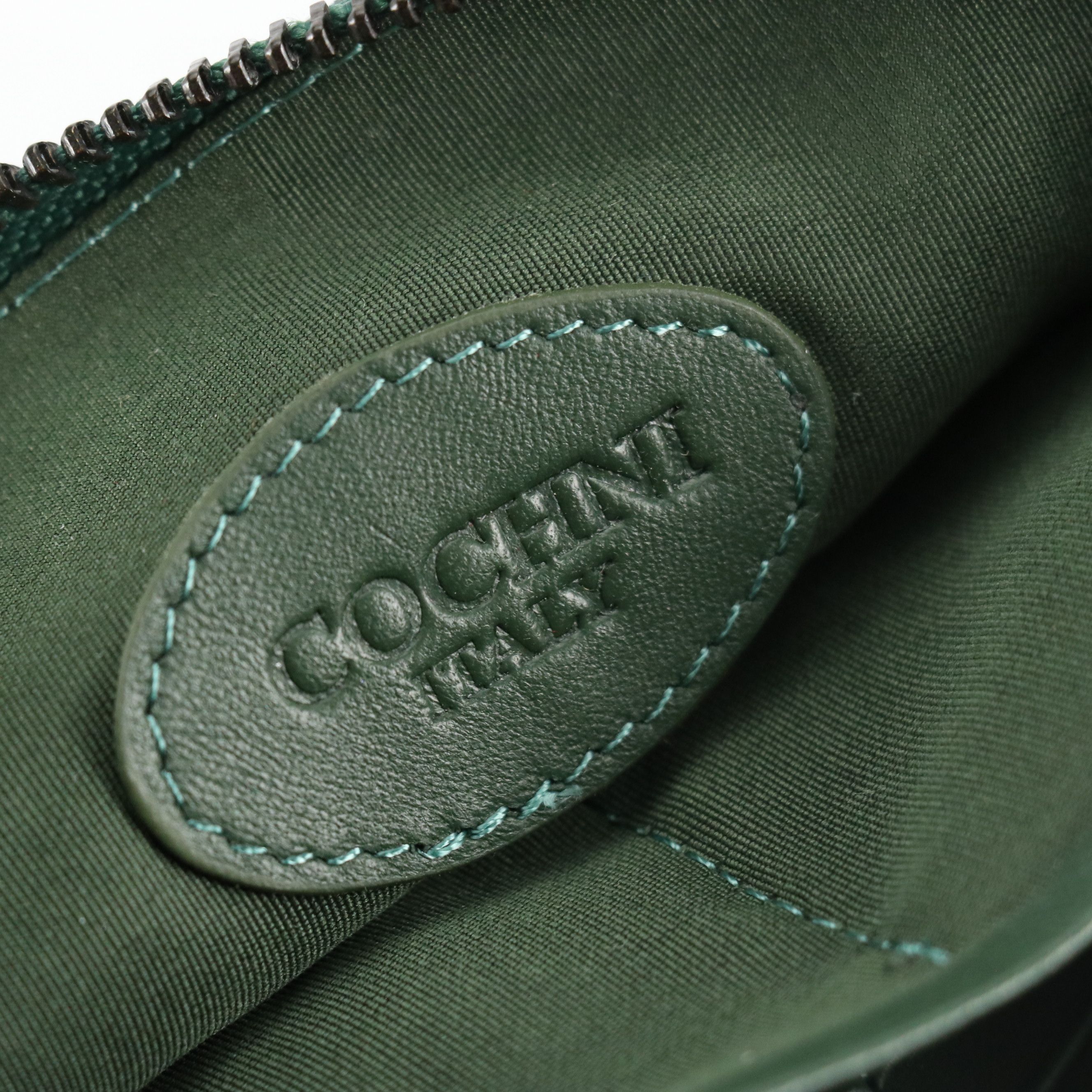 Cochni Woven Leather Zip Wallet/Wristlet Clutch