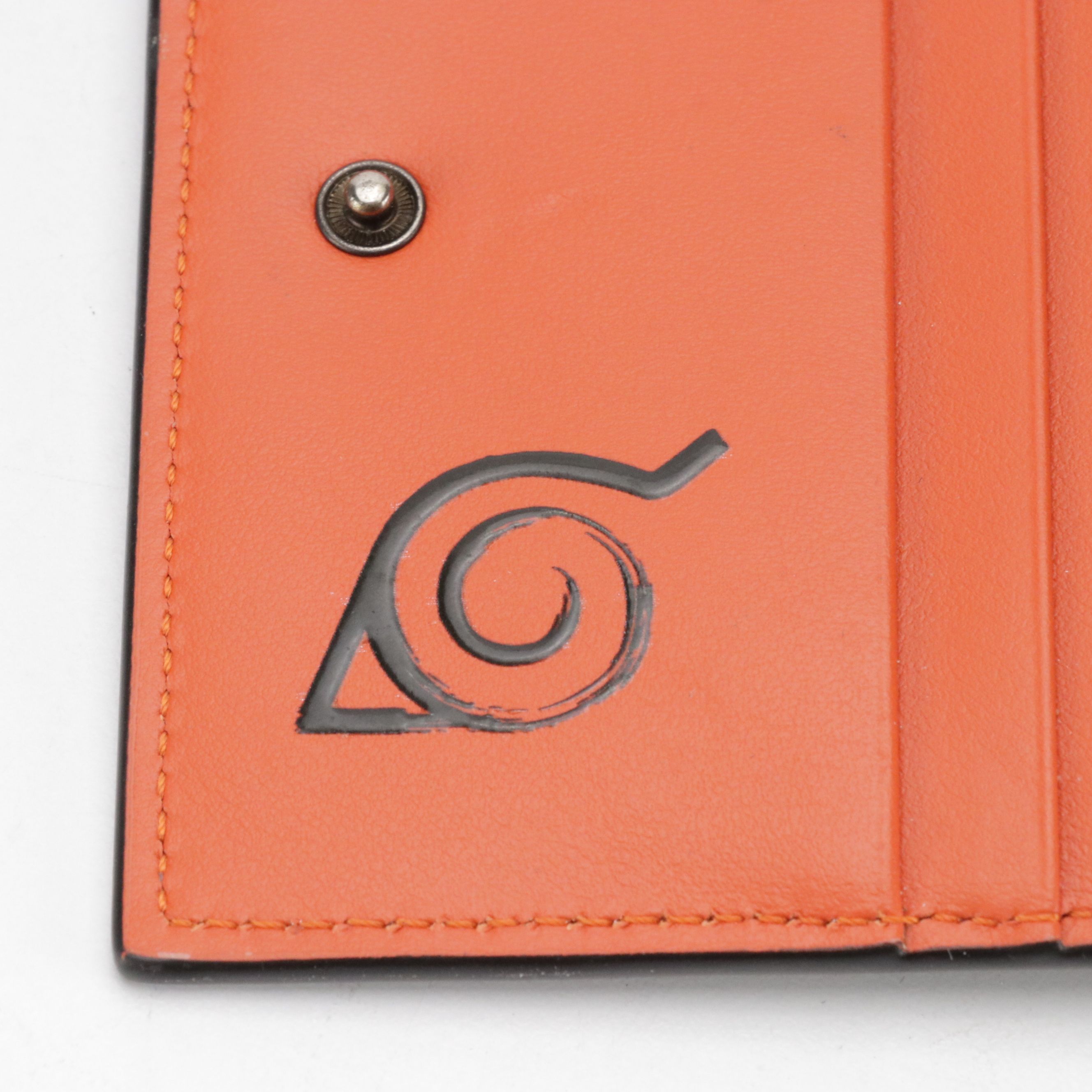 Montblanc x Naruto Bifold Compact Wallet in Printed Black Calf Leather