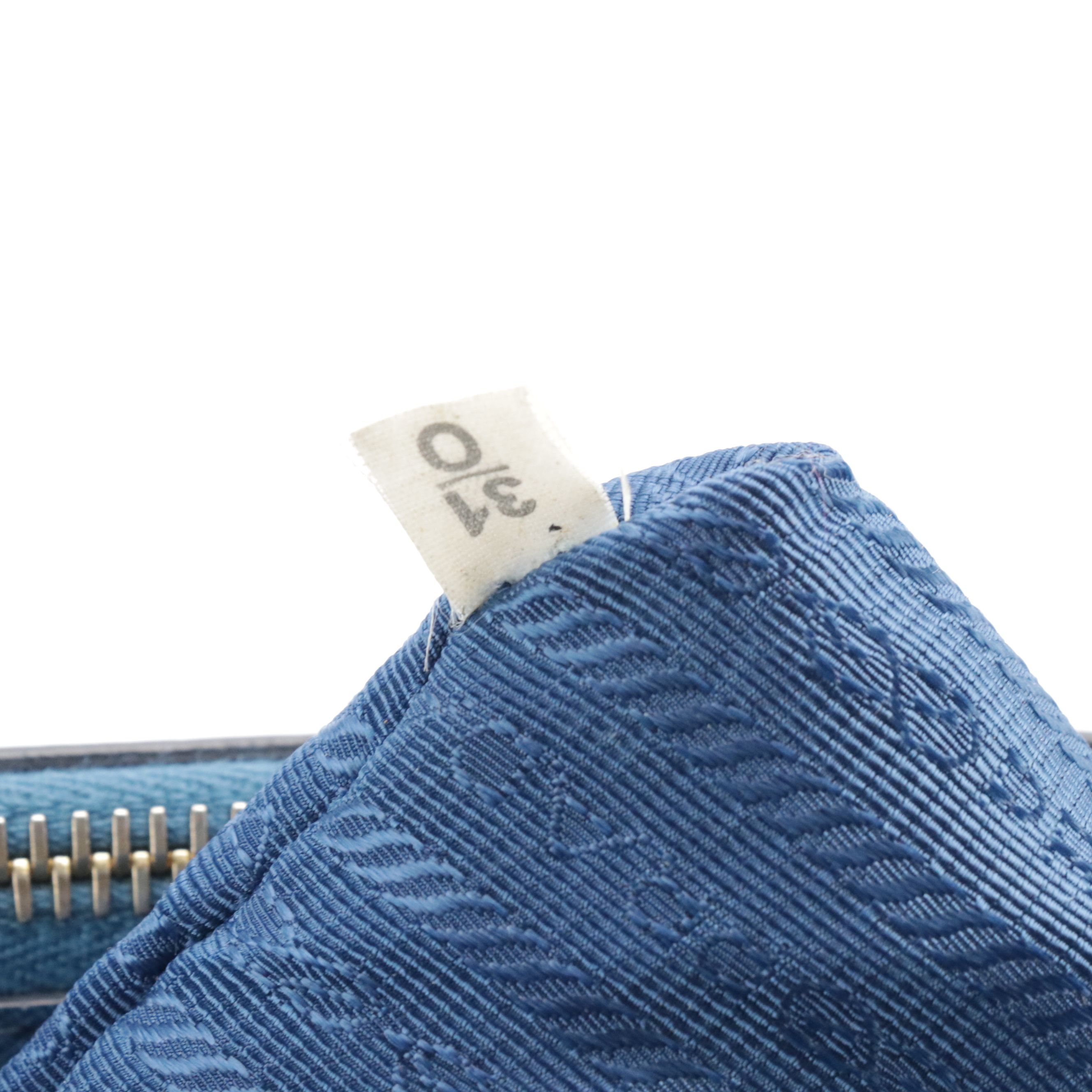 Prada Bicolor Saffiano Leather Double Zip Lux Two-Way Tote Bag