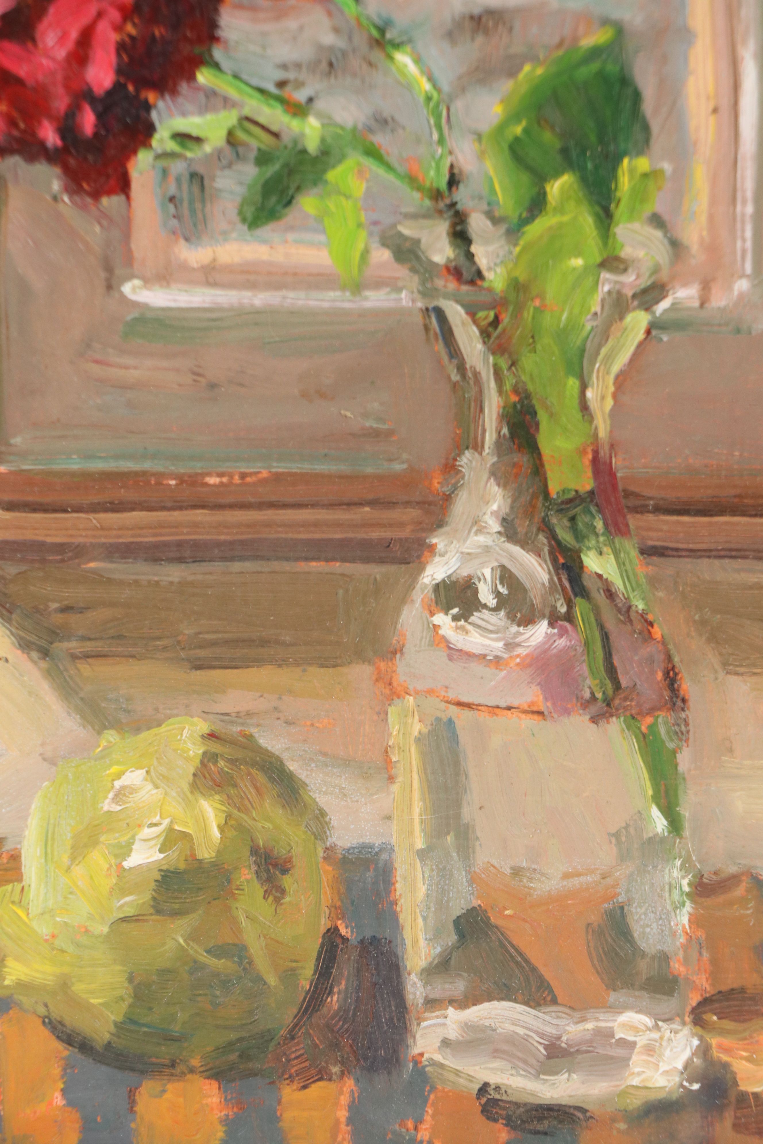 Richard Stalter Floral Still Life Oil Painting, 20th Century