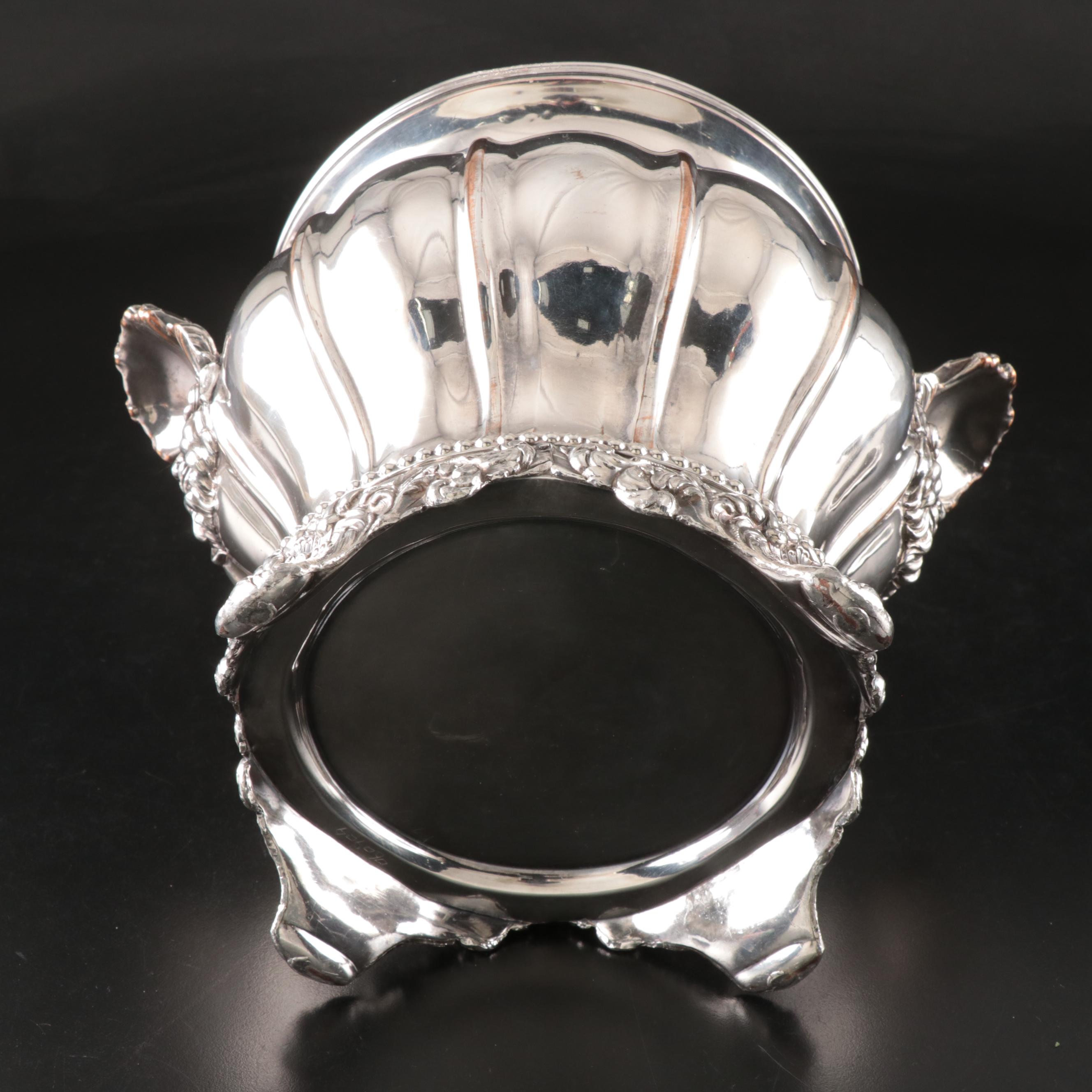 Georgian Style Silver Plate Wine Cooler