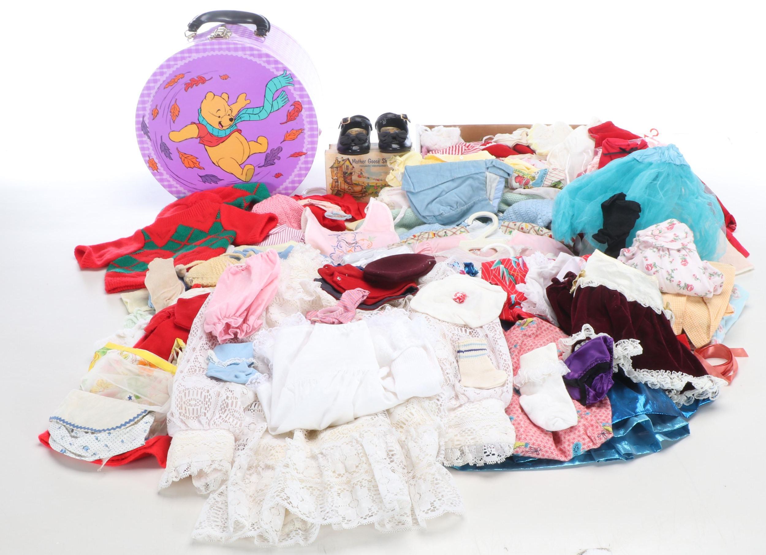 Doll and Children's Vintage Clothing with Accessories, Mid to Late 20th Century