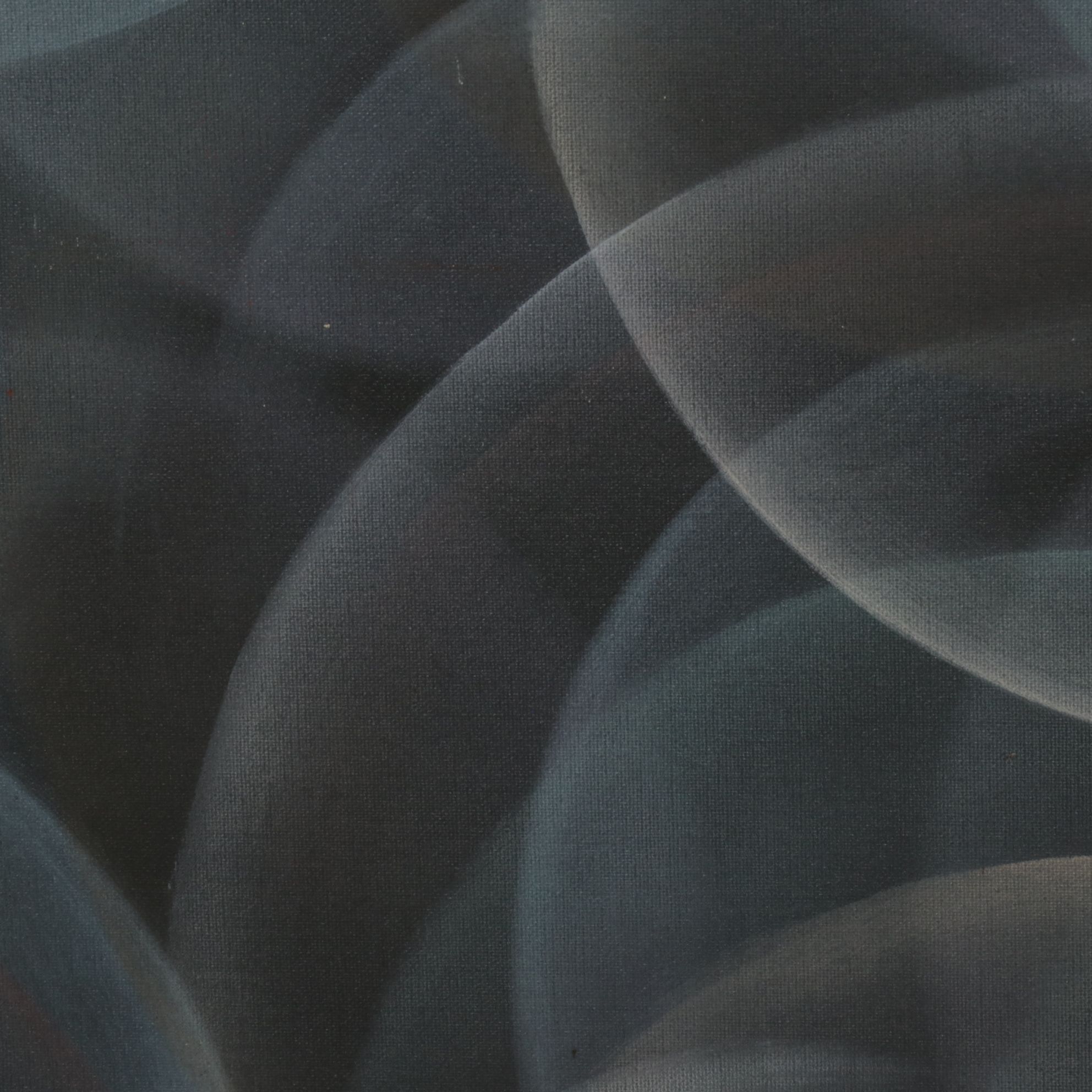 E. Lee Abstract Acrylic Painting of Pastel Eccentric Circles, Late 20th Century